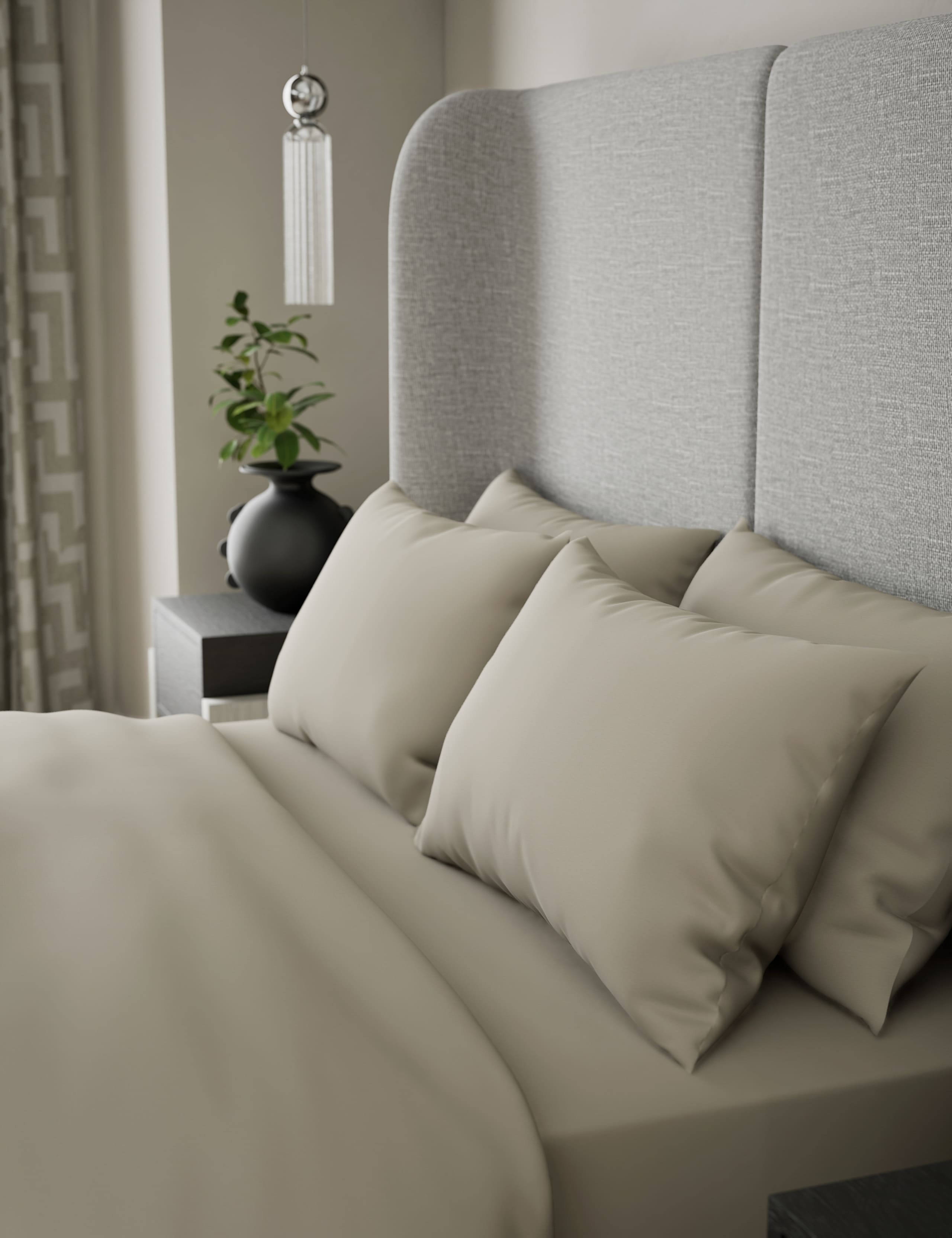 2pk 500TC Cotton Sateen Standard Pillowcases 3 of 3