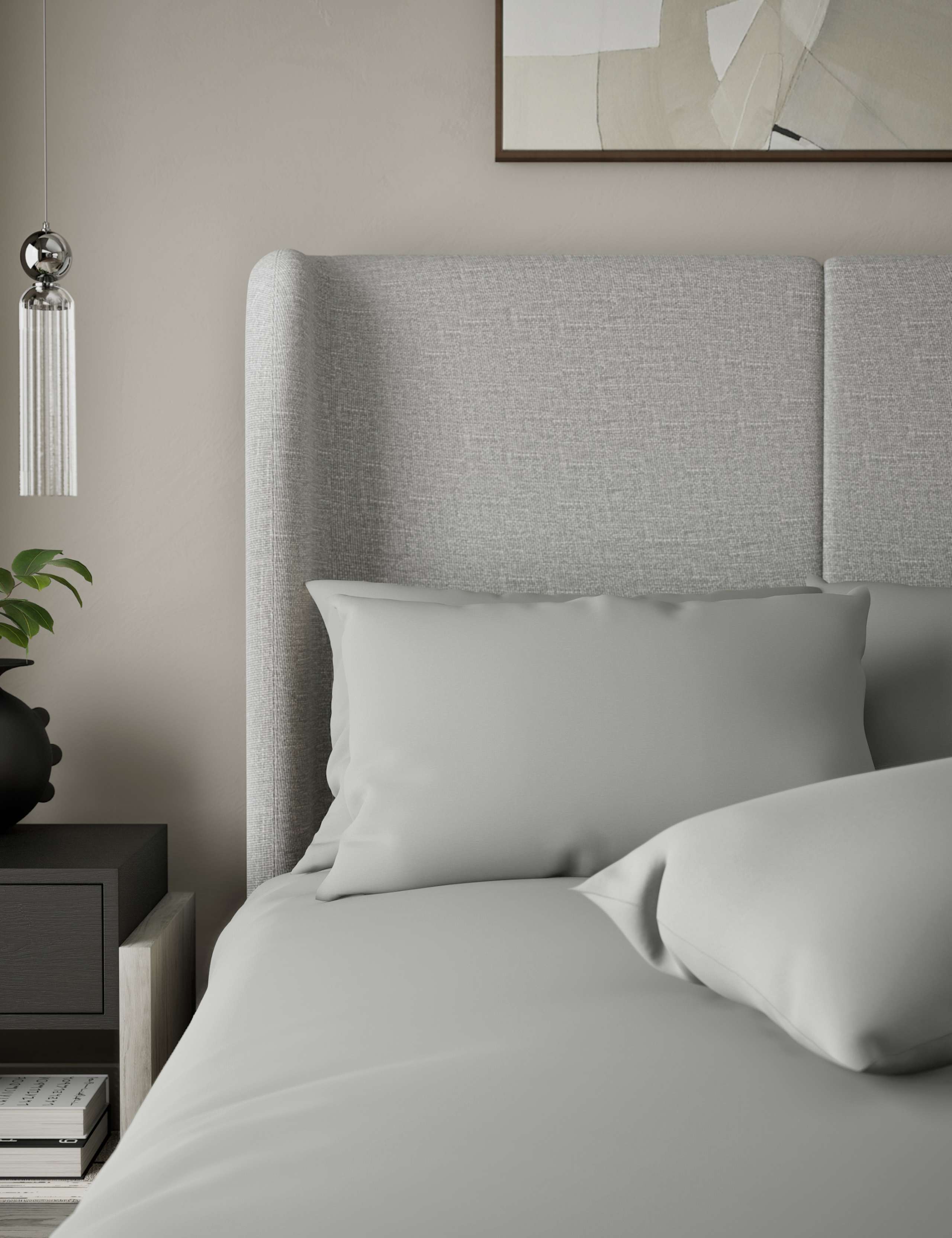 2 Pack 500 Thread Count Cotton Sateen Pillowcases 1 of 3