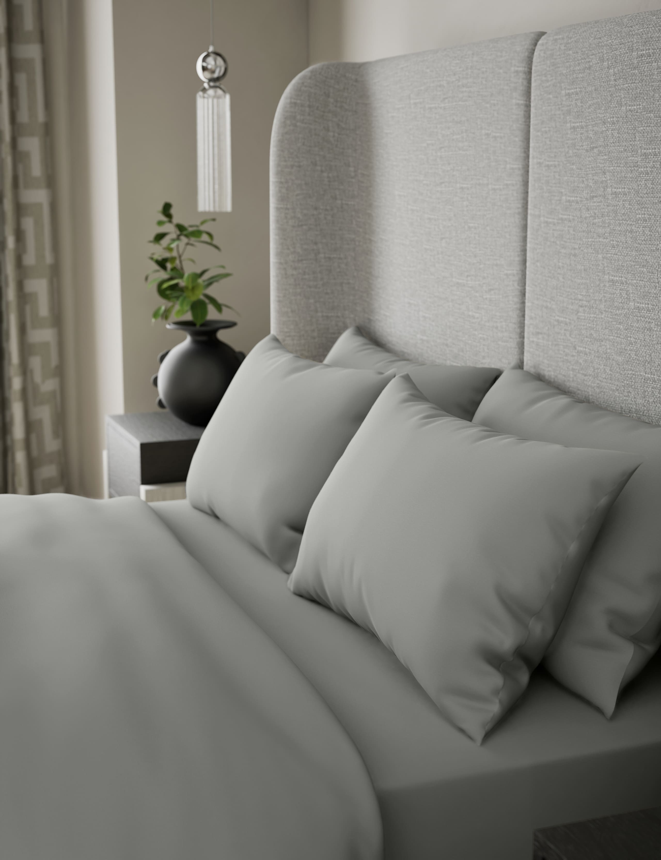 2 Pack 500 Thread Count Cotton Sateen Pillowcases 3 of 3