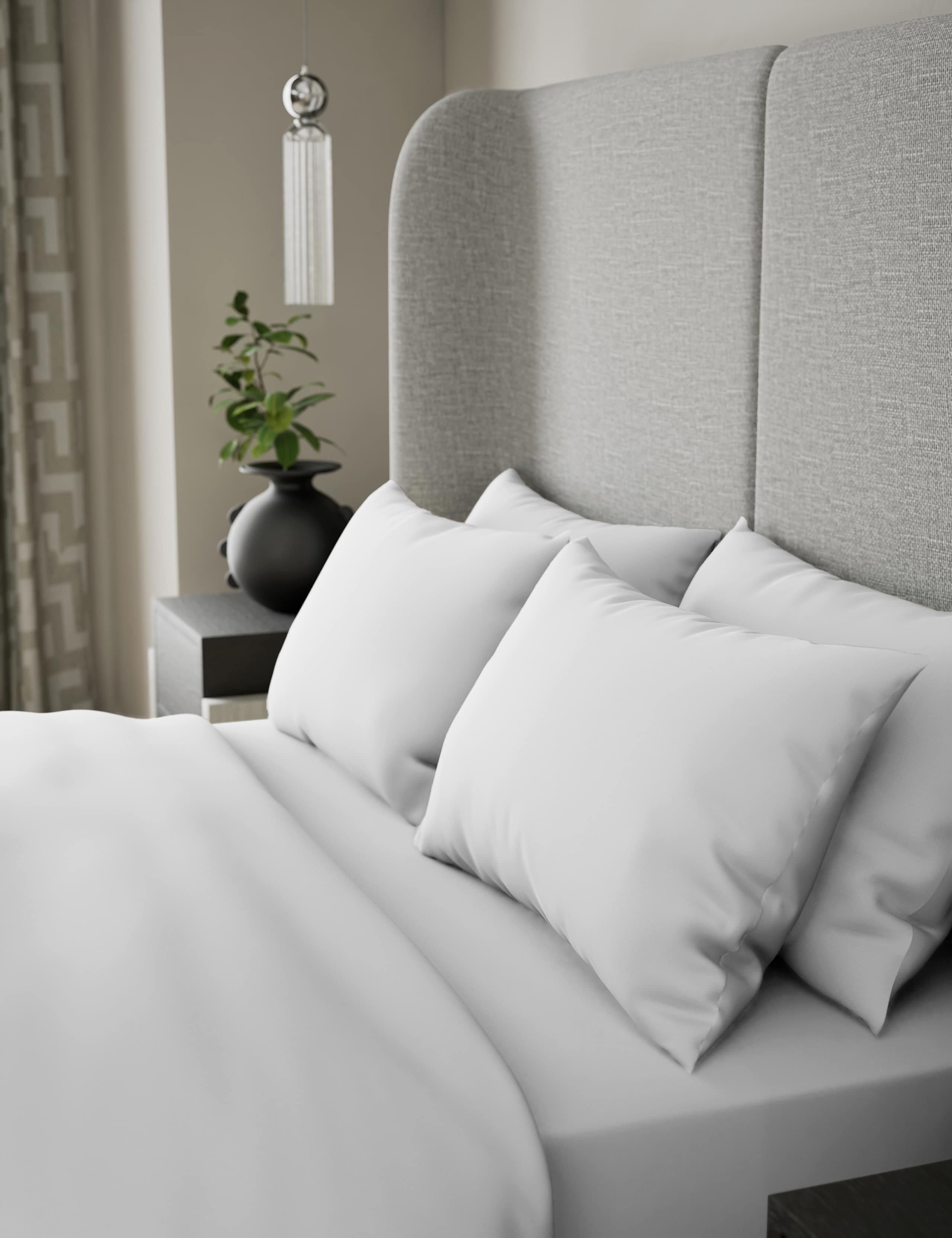 2 Pack 500 Thread Count Cotton Sateen Pillowcases 3 of 3