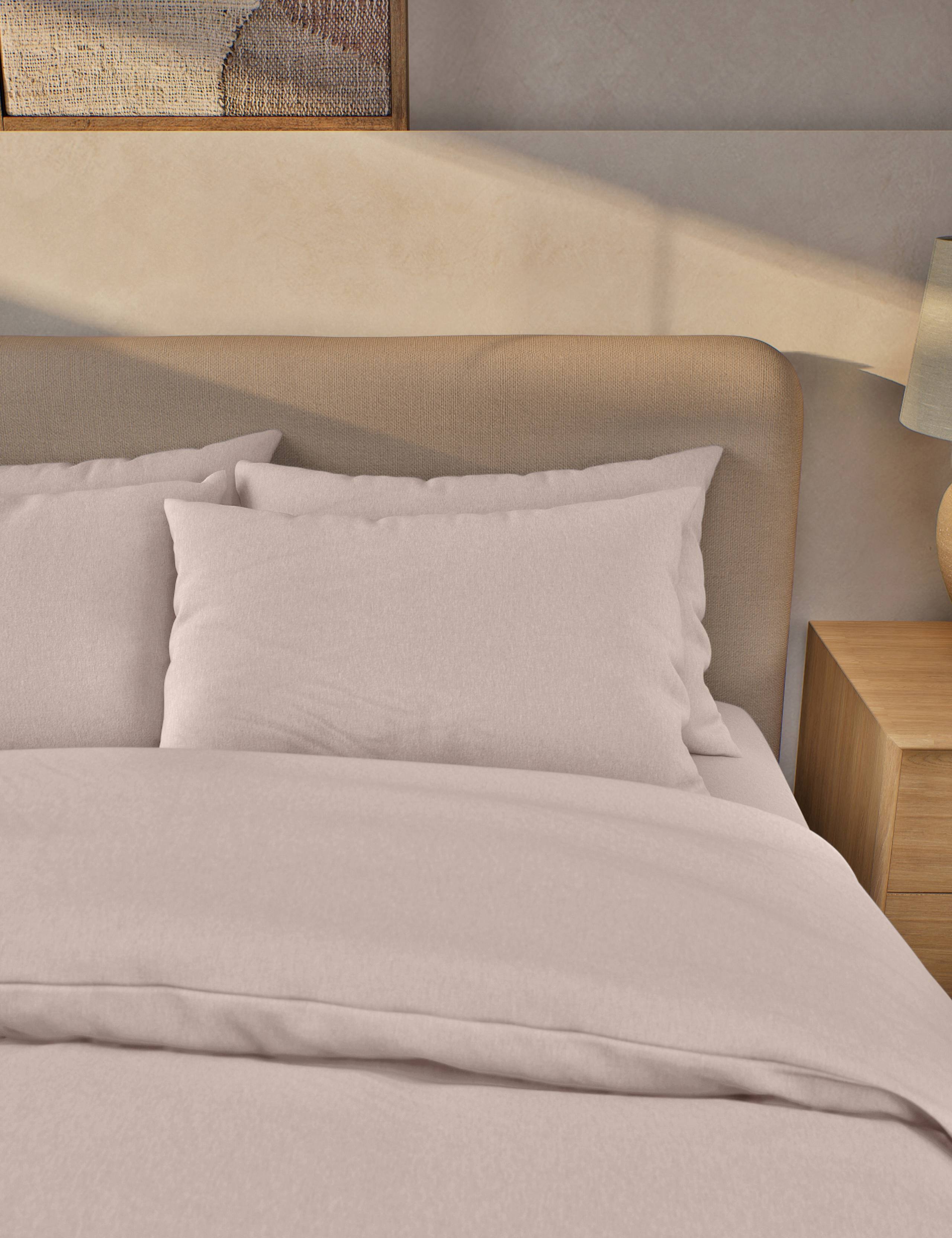 2pk Pure Brushed Cotton Pillowcases 3 of 3