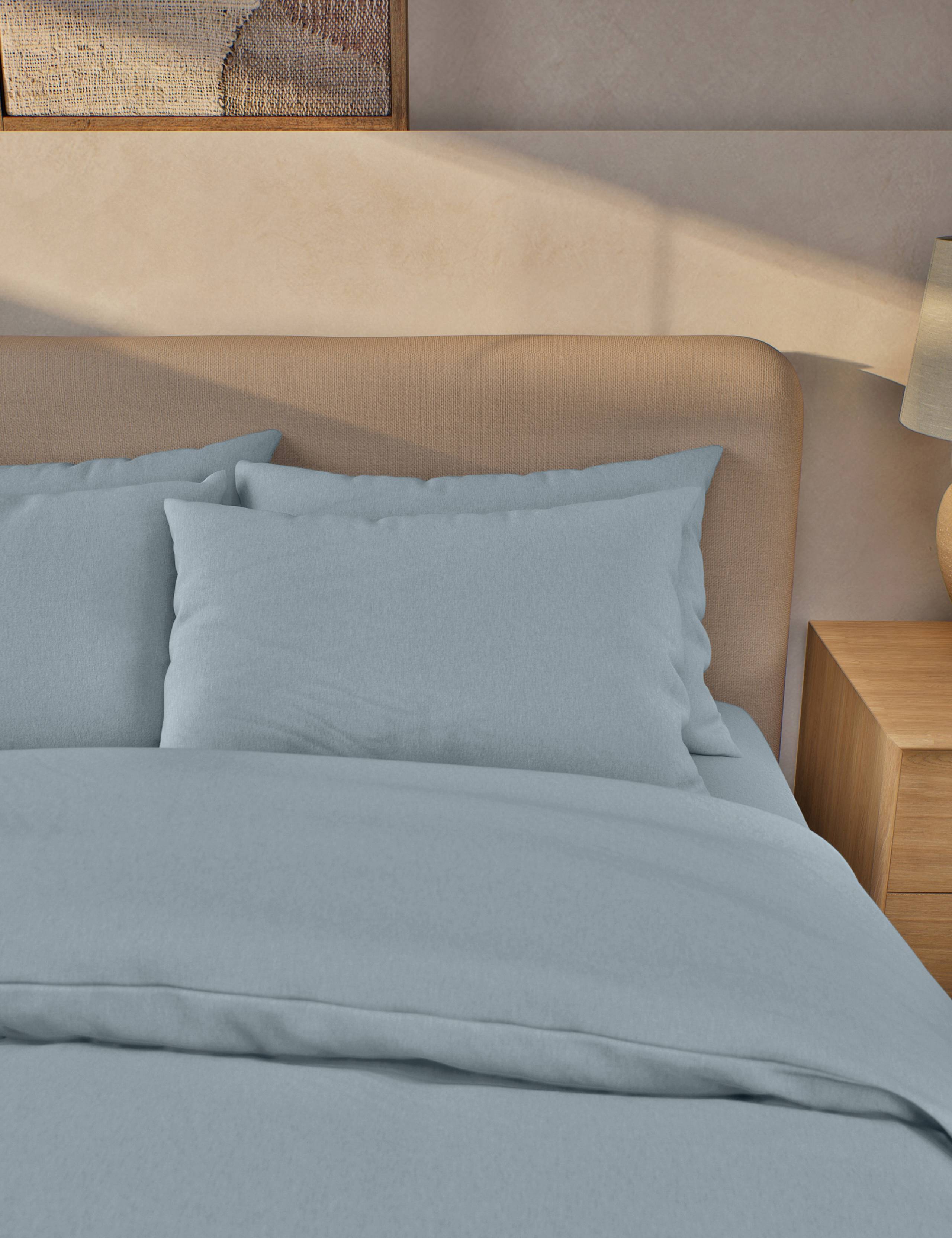 2pk Pure Brushed Cotton Pillowcases 3 of 3