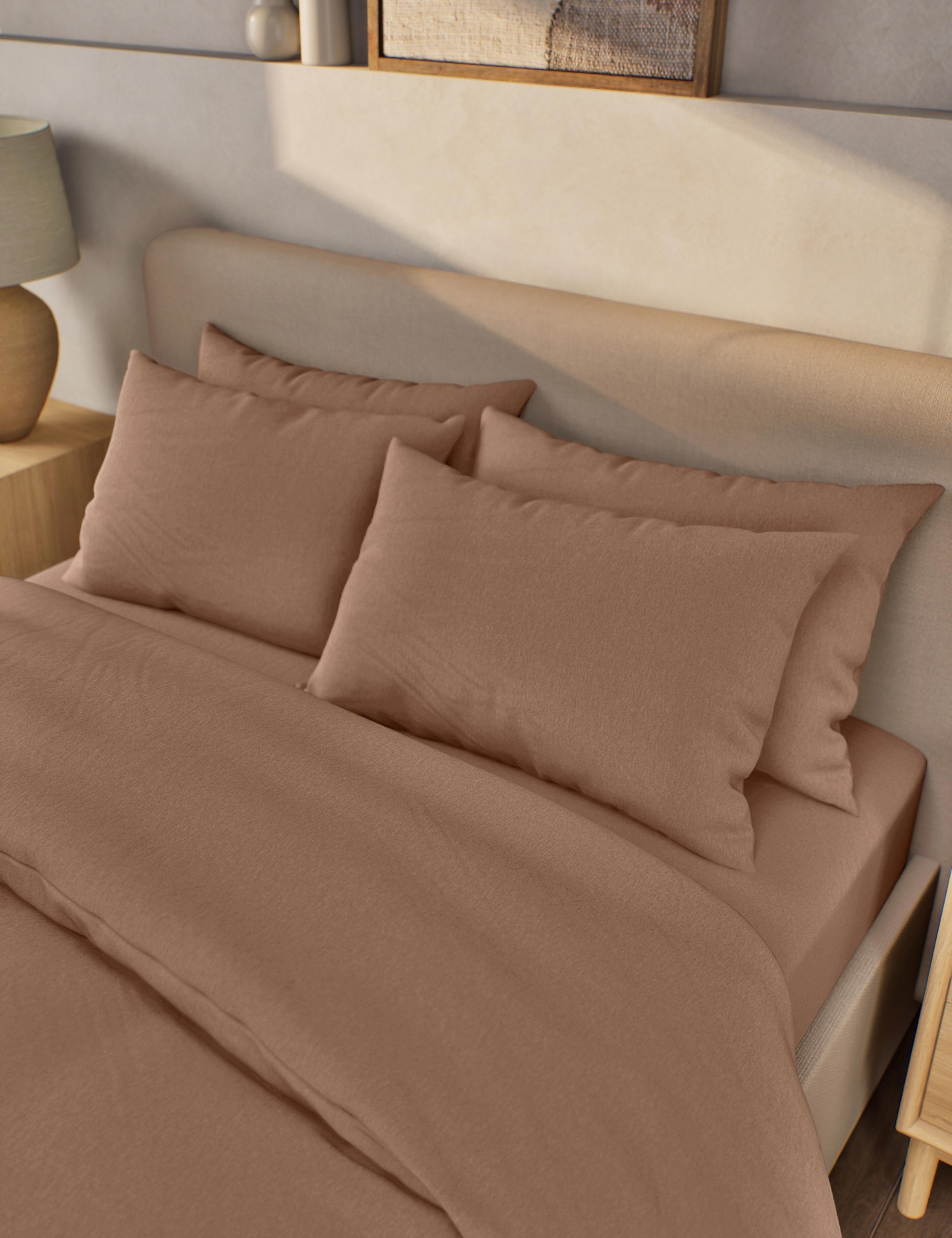 2pk Pure Brushed Cotton Pillowcases 1 of 3