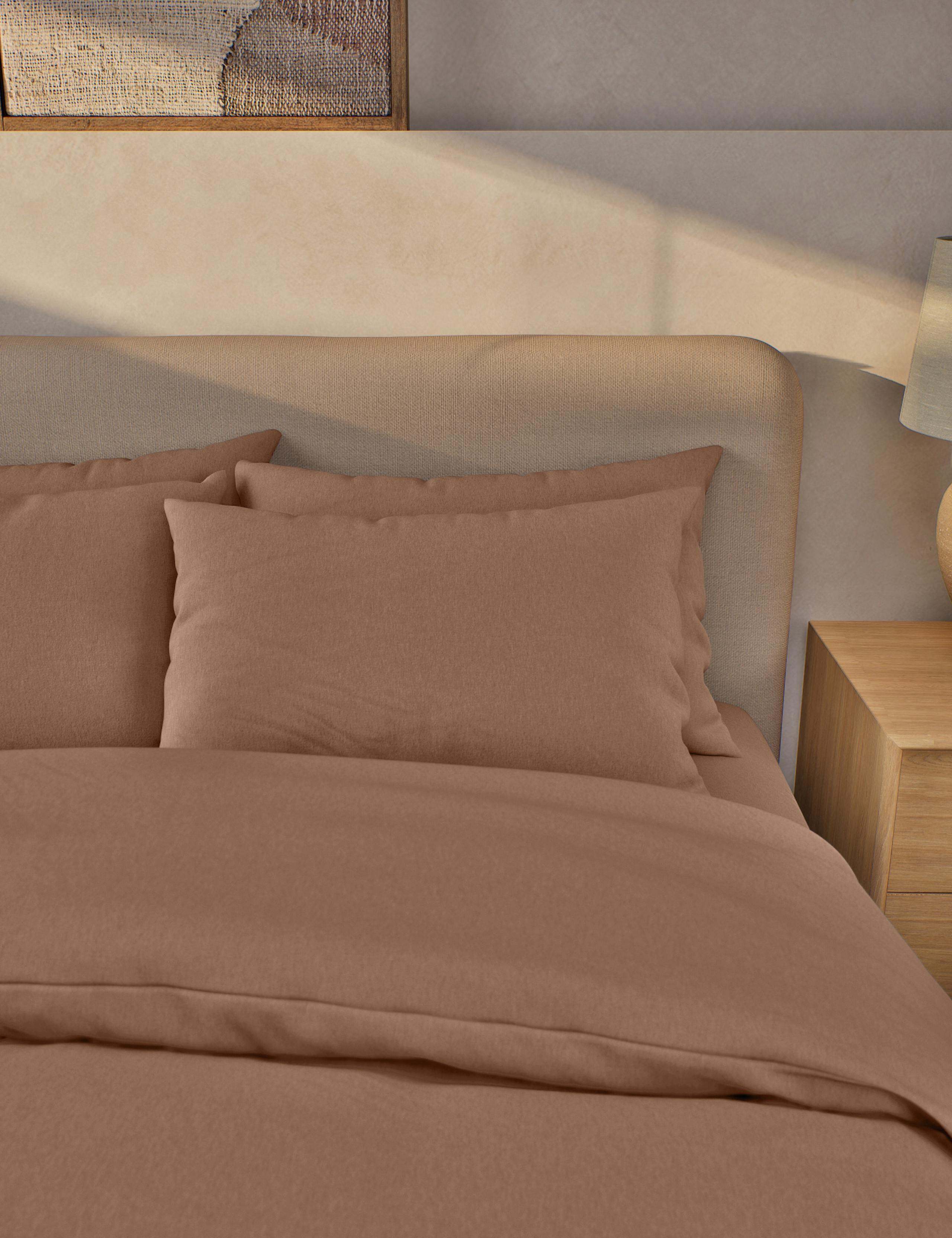 2pk Pure Brushed Cotton Pillowcases 3 of 3