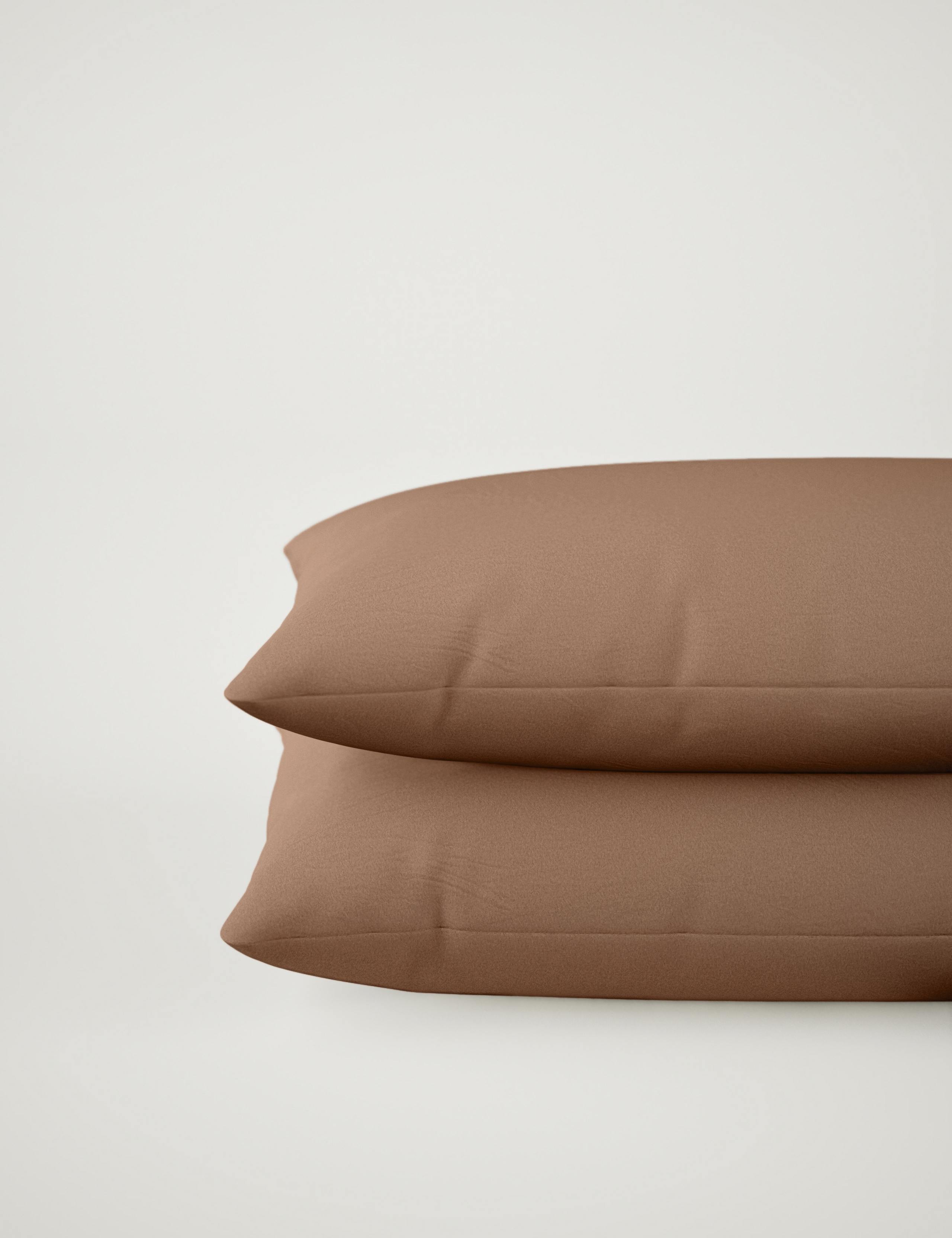 2pk Pure Brushed Cotton Pillowcases 2 of 3