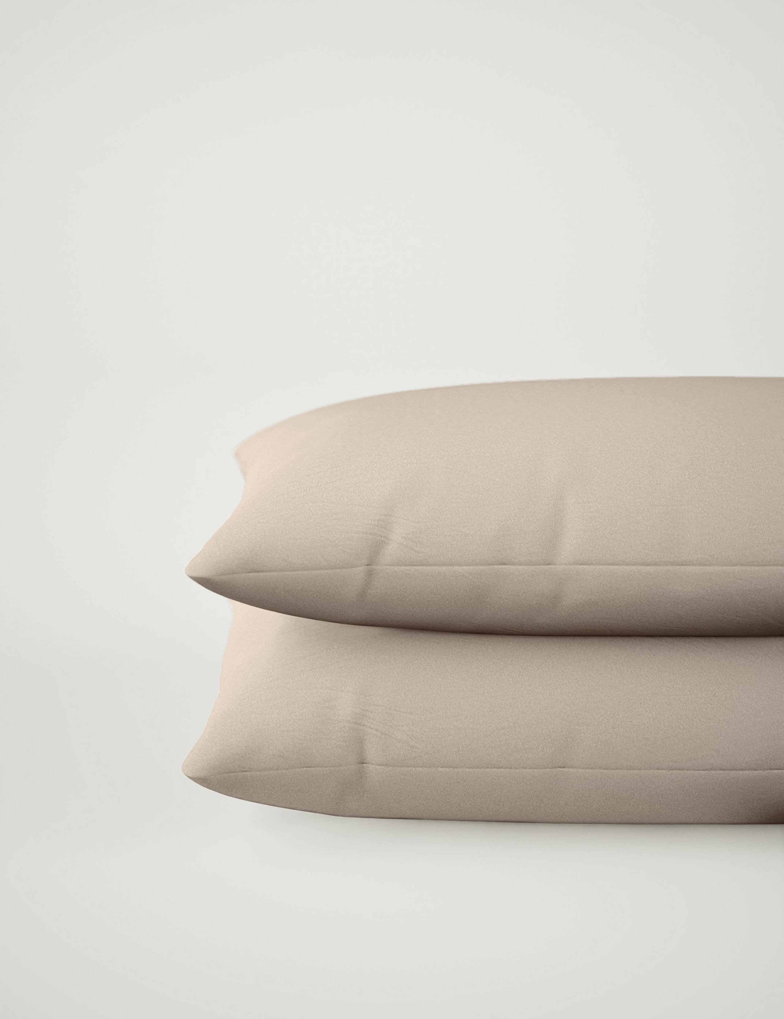 2pk Pure Brushed Cotton Pillowcases 2 of 3