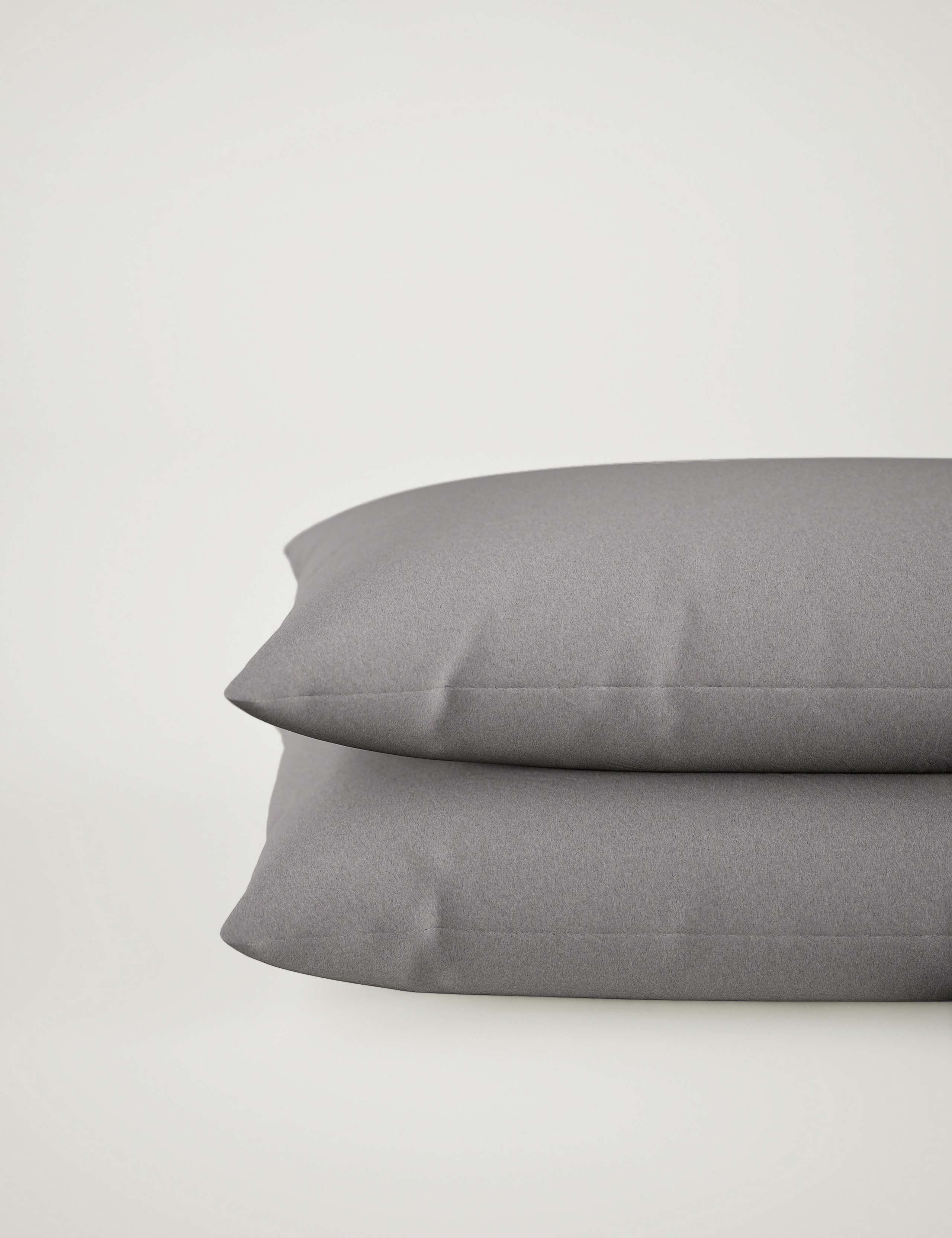 2pk Pure Brushed Cotton Pillowcases 2 of 3