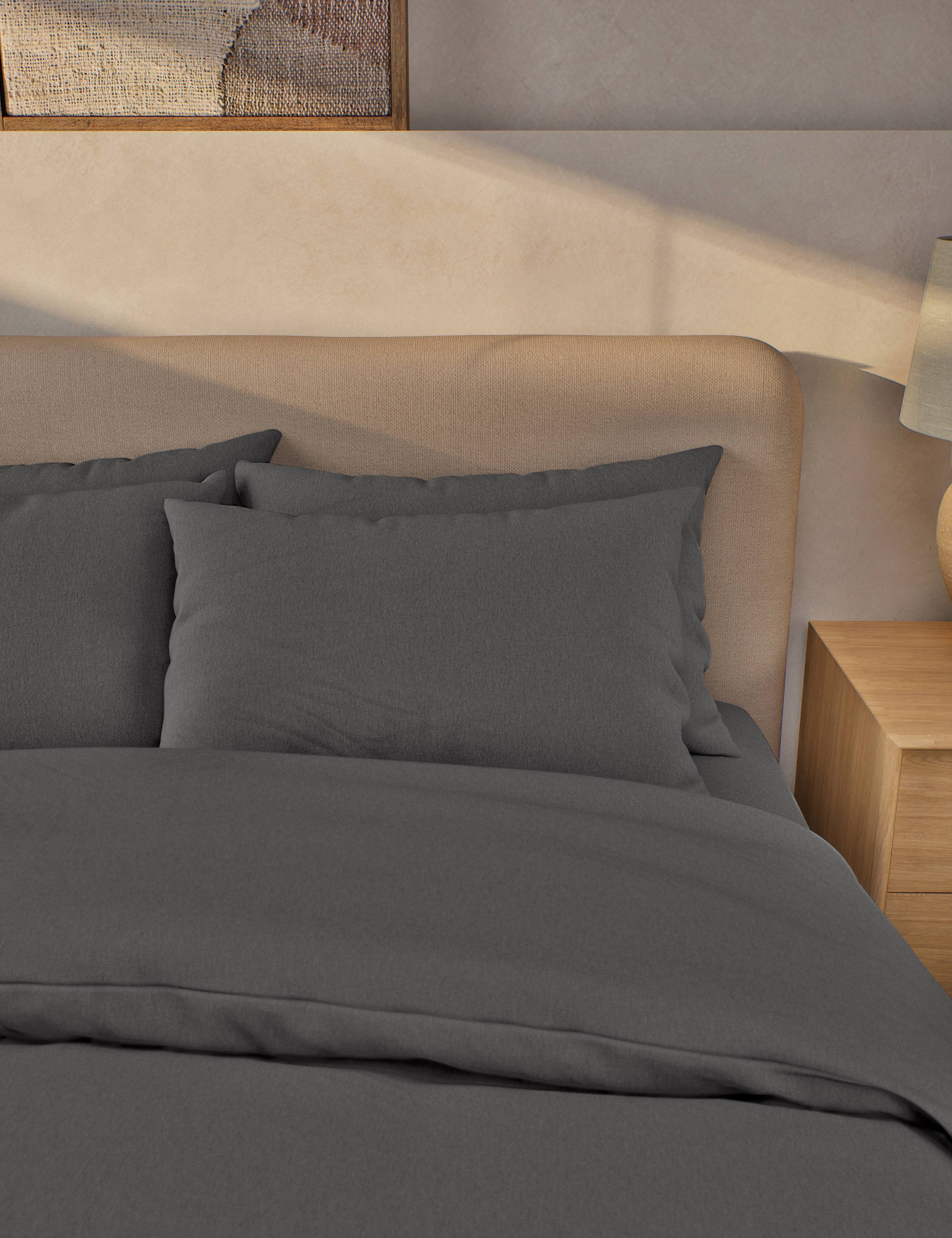 2pk Pure Brushed Cotton Pillowcases 3 of 3