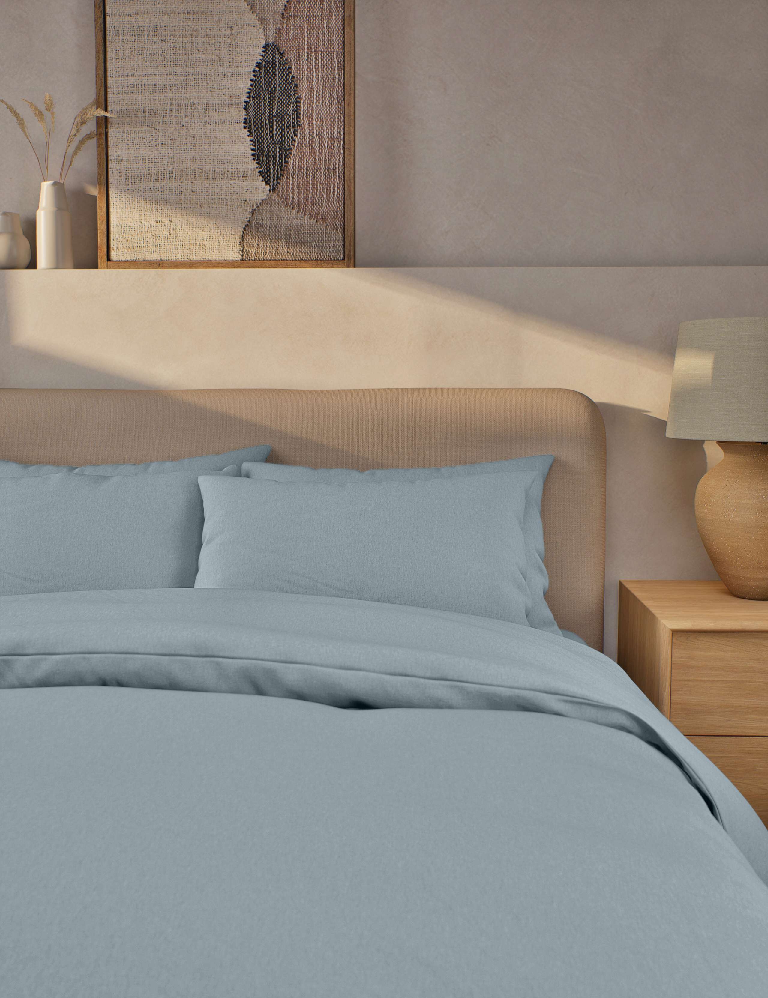 Pure Brushed Cotton Bedding Set 3 of 4