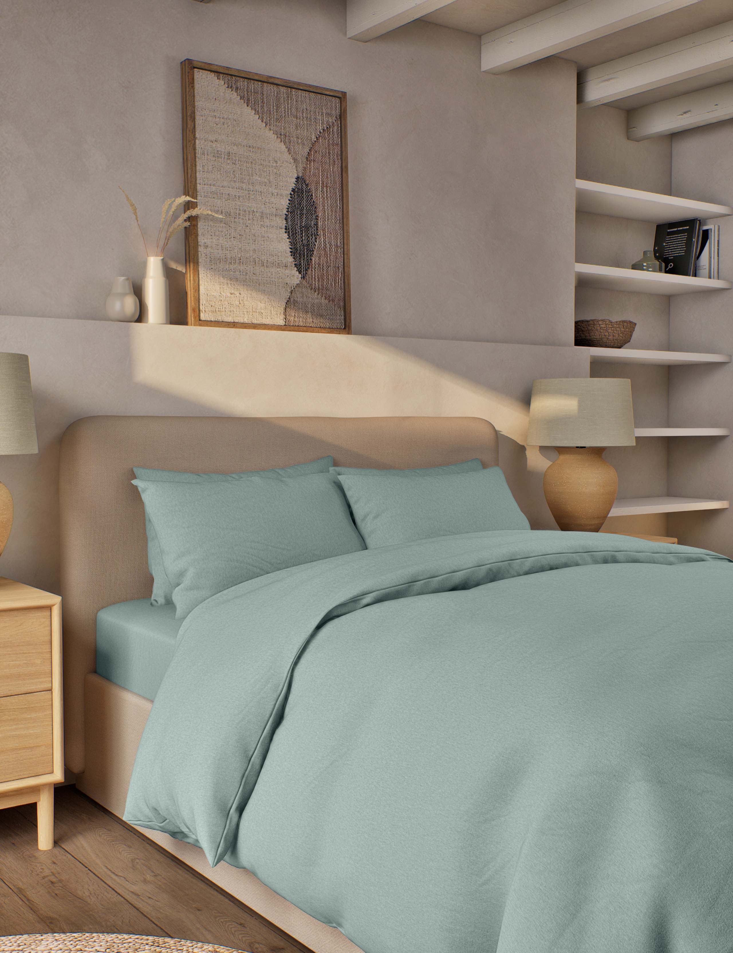 Pure Brushed Cotton Bedding Set 1 of 4