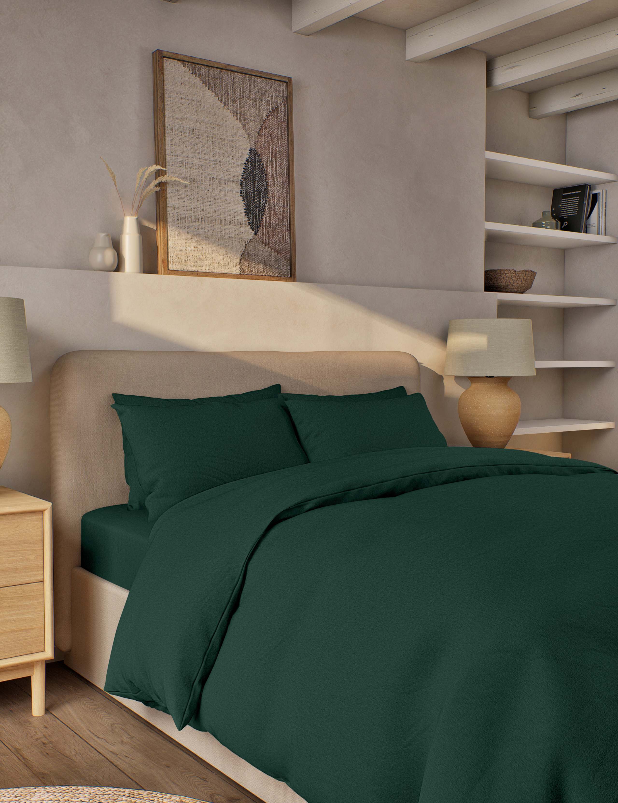 Pure Brushed Cotton Bedding Set 1 of 4