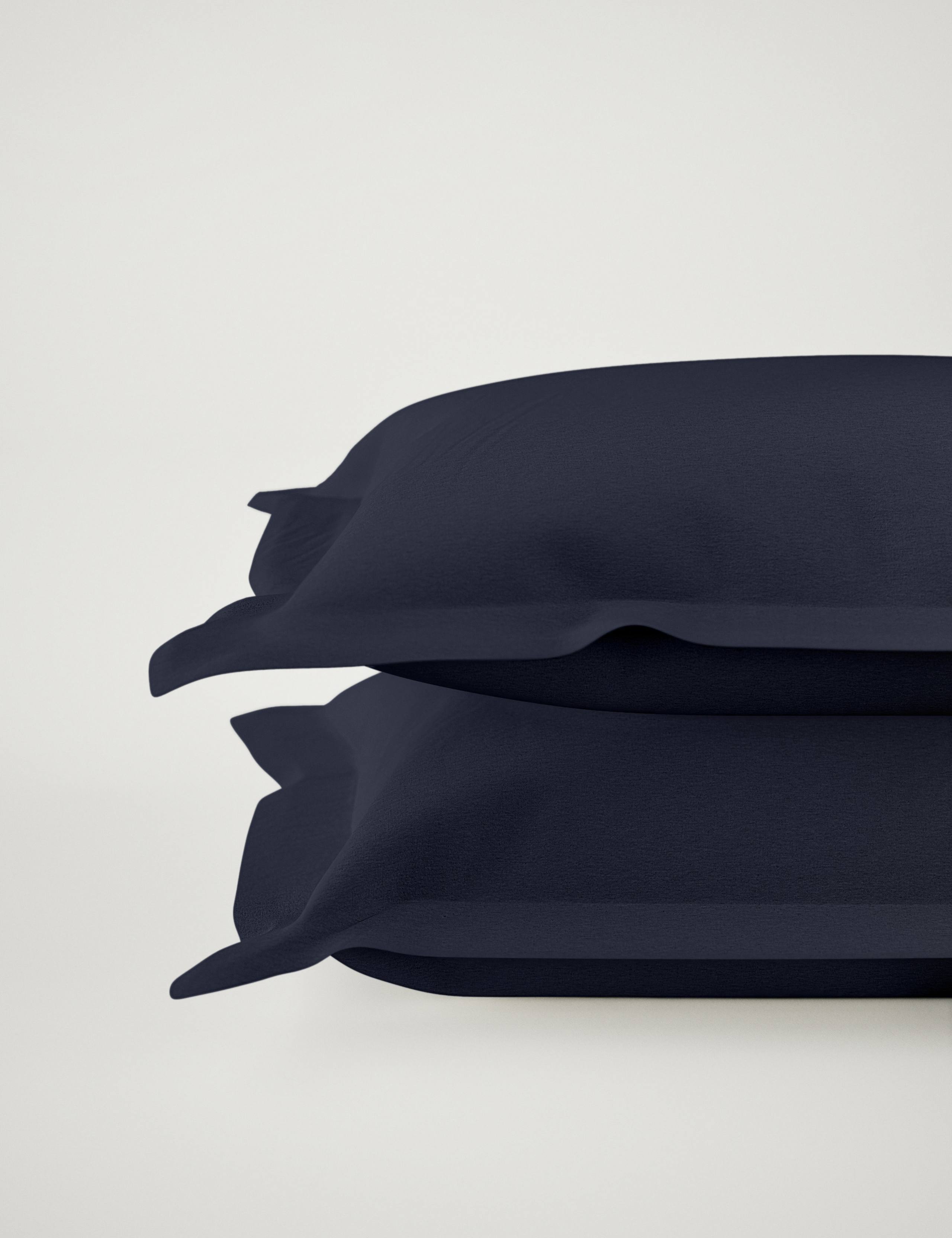 2pk Pure Brushed Cotton Oxford Pillowcases 2 of 3