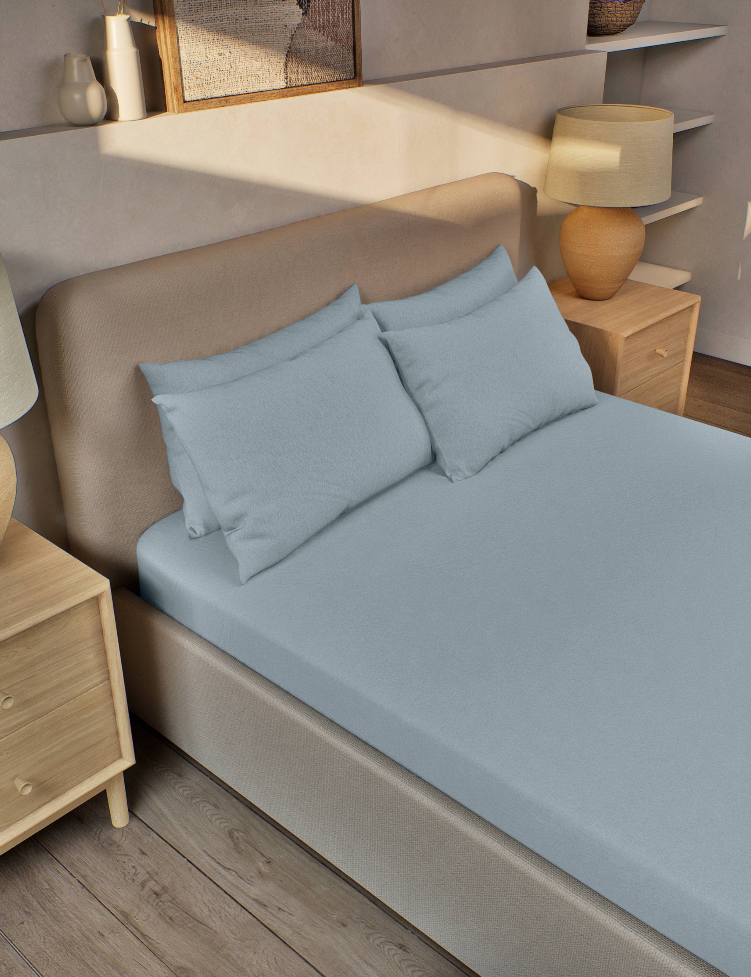 Pure Brushed Cotton Fitted Sheet 1 of 3