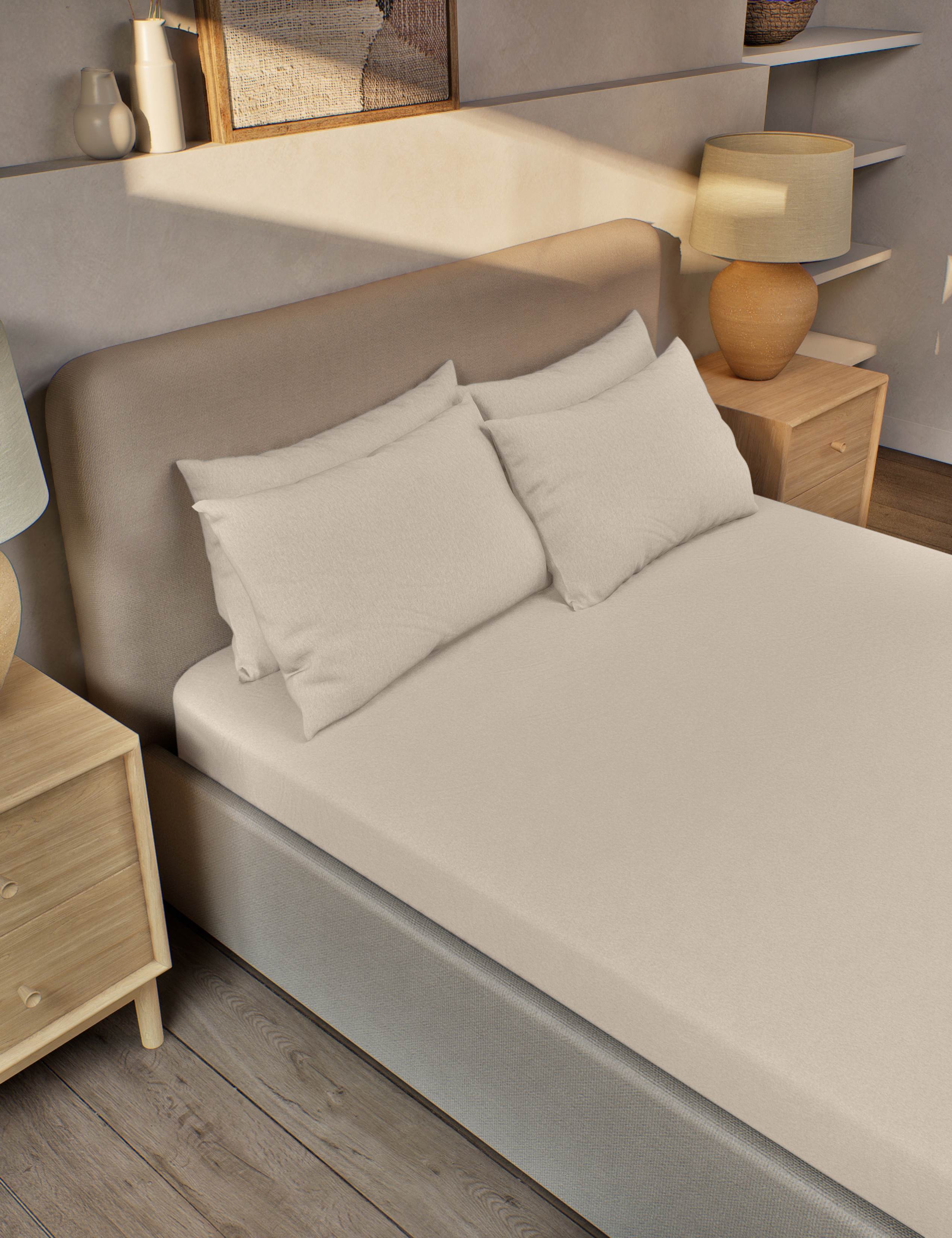 Pure Brushed Cotton Fitted Sheet 1 of 3