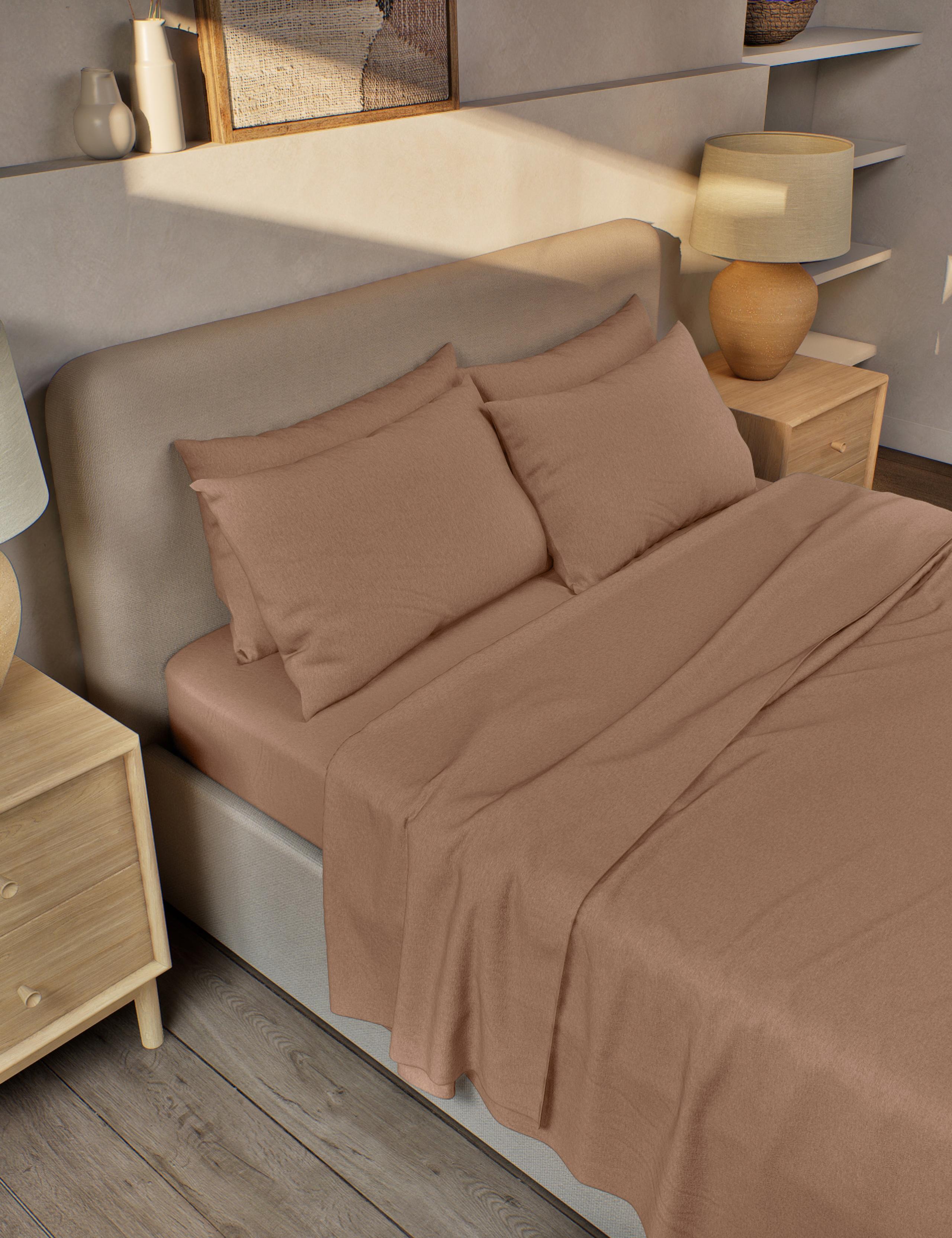 Pure Brushed Cotton Flat Sheet 1 of 3