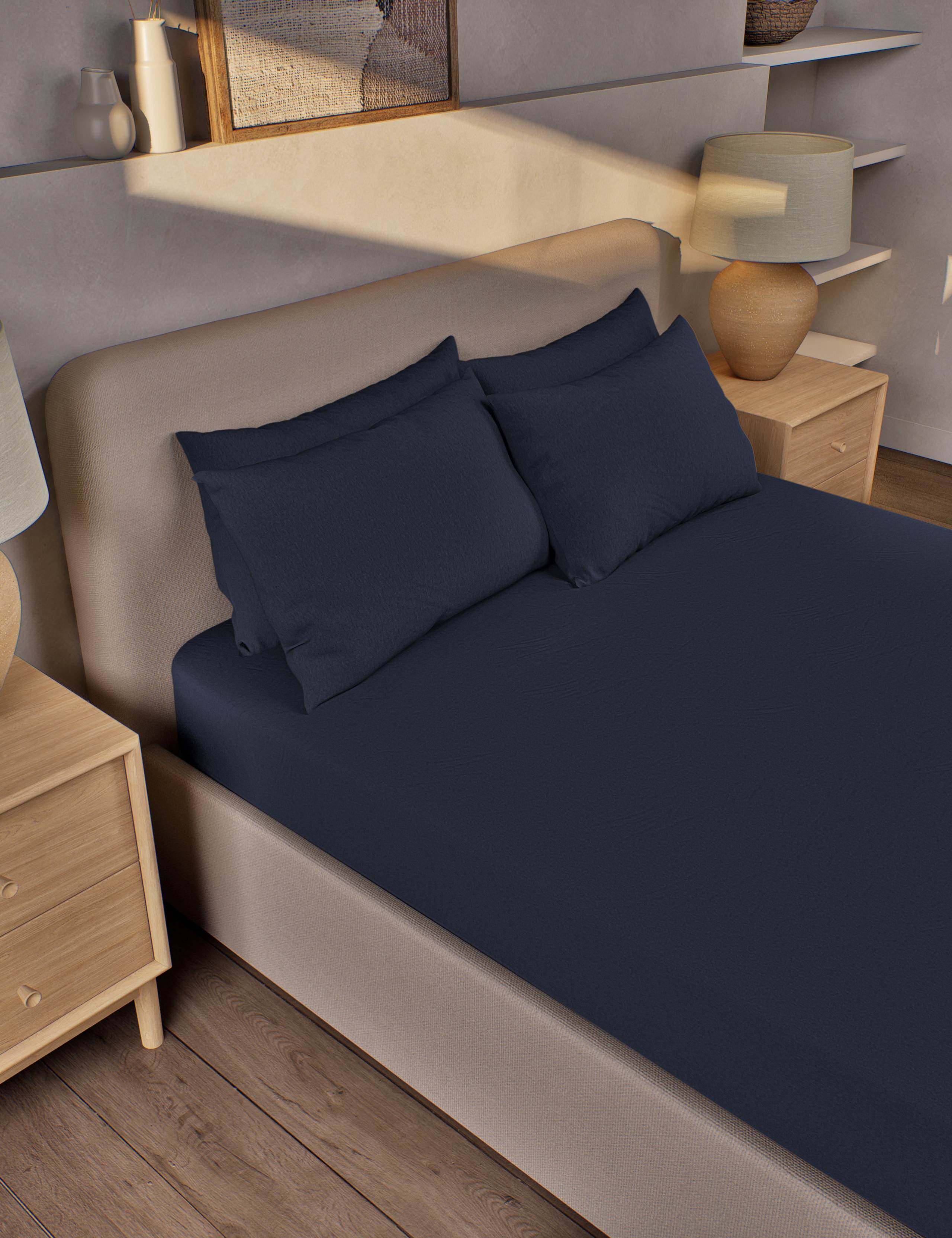Pure Brushed Cotton Deep Fitted Sheet 1 of 3