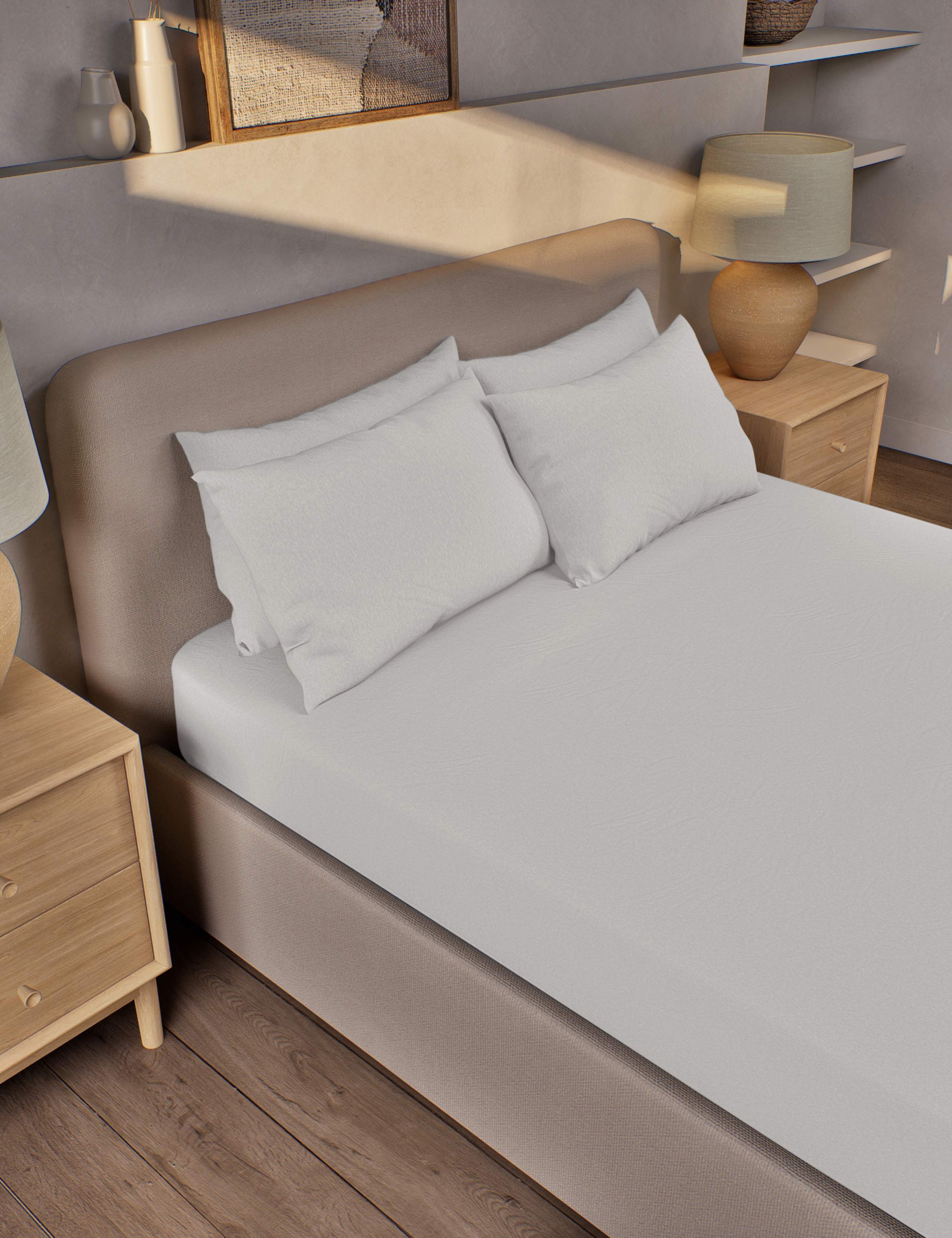 Pure Brushed Cotton Deep Fitted Sheet 1 of 3