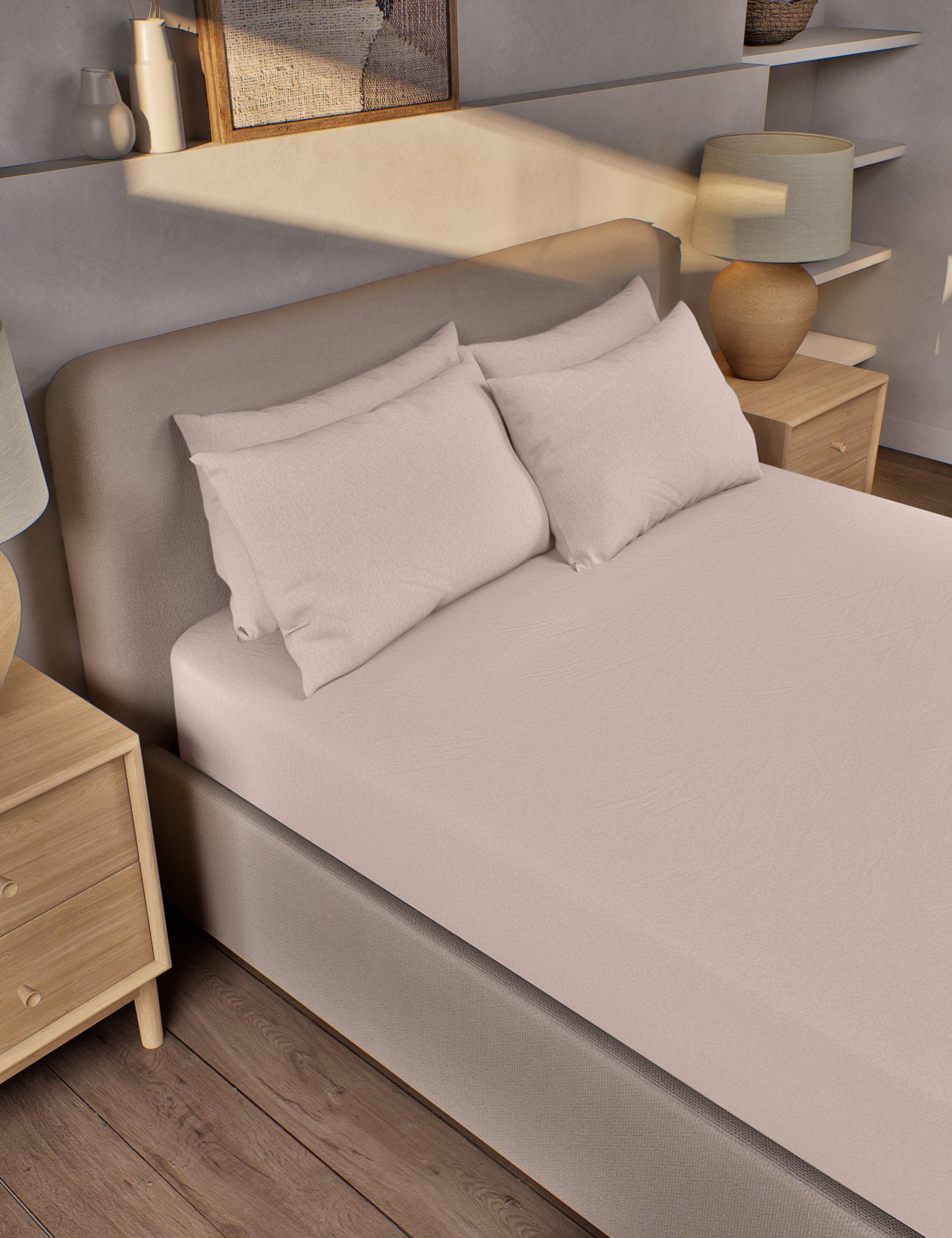 Pure Brushed Cotton Extra Deep Fitted Sheet 1 of 3