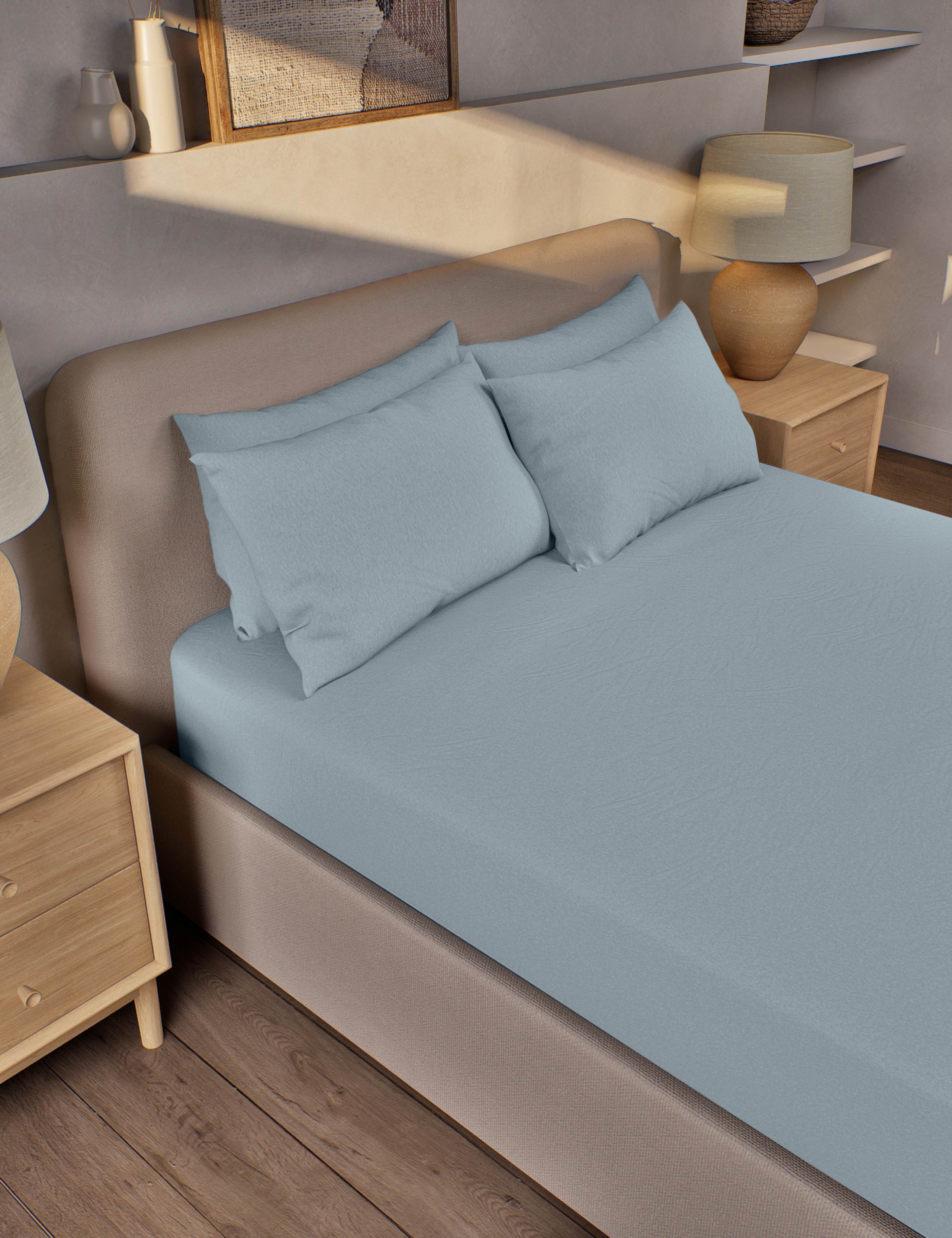 Pure Brushed Cotton Extra Deep Fitted Sheet 1 of 3