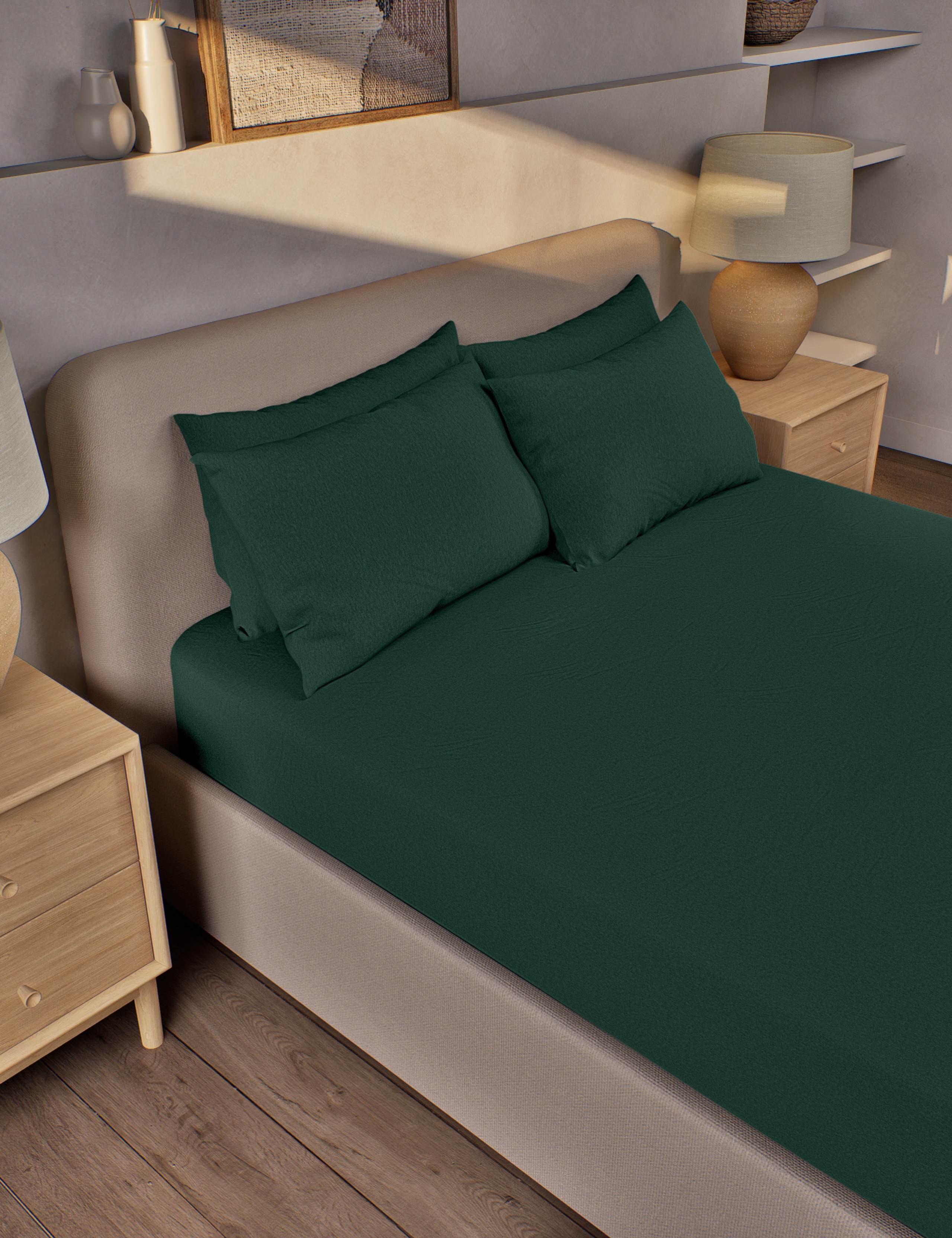 Pure Brushed Cotton Extra Deep Fitted Sheet 1 of 3