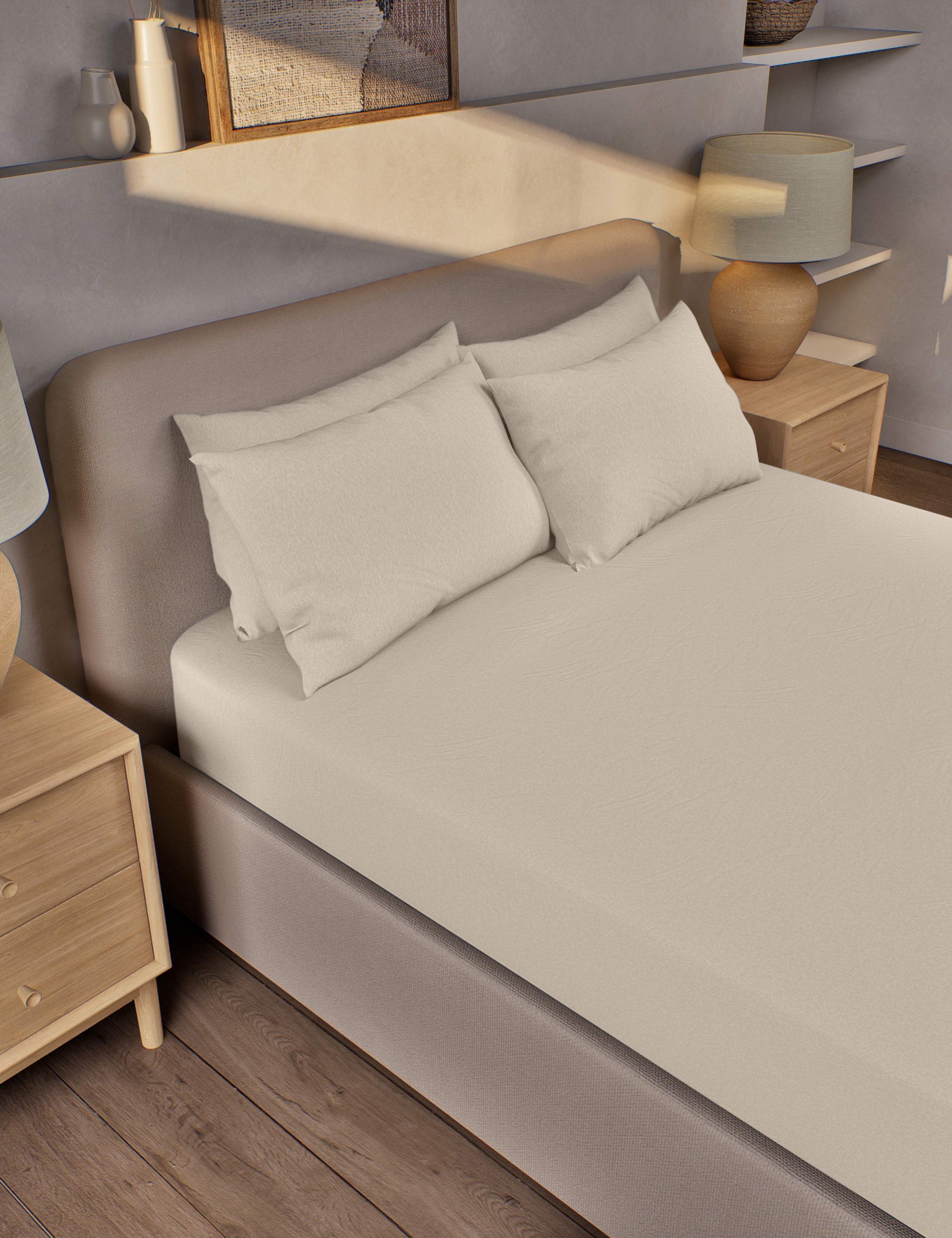 Pure Brushed Cotton Extra Deep Fitted Sheet 1 of 3