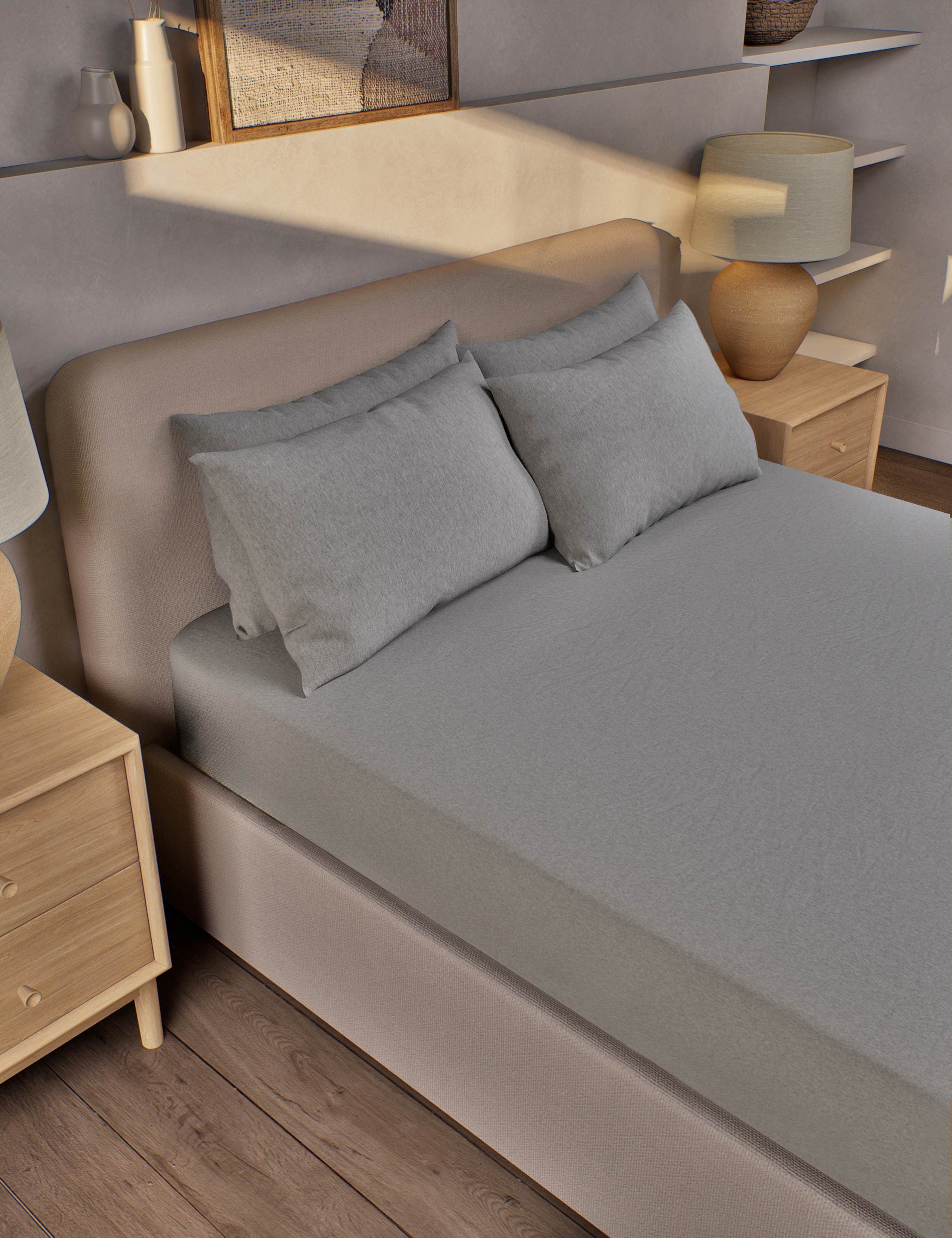 Pure Brushed Cotton Extra Deep Fitted Sheet 1 of 3