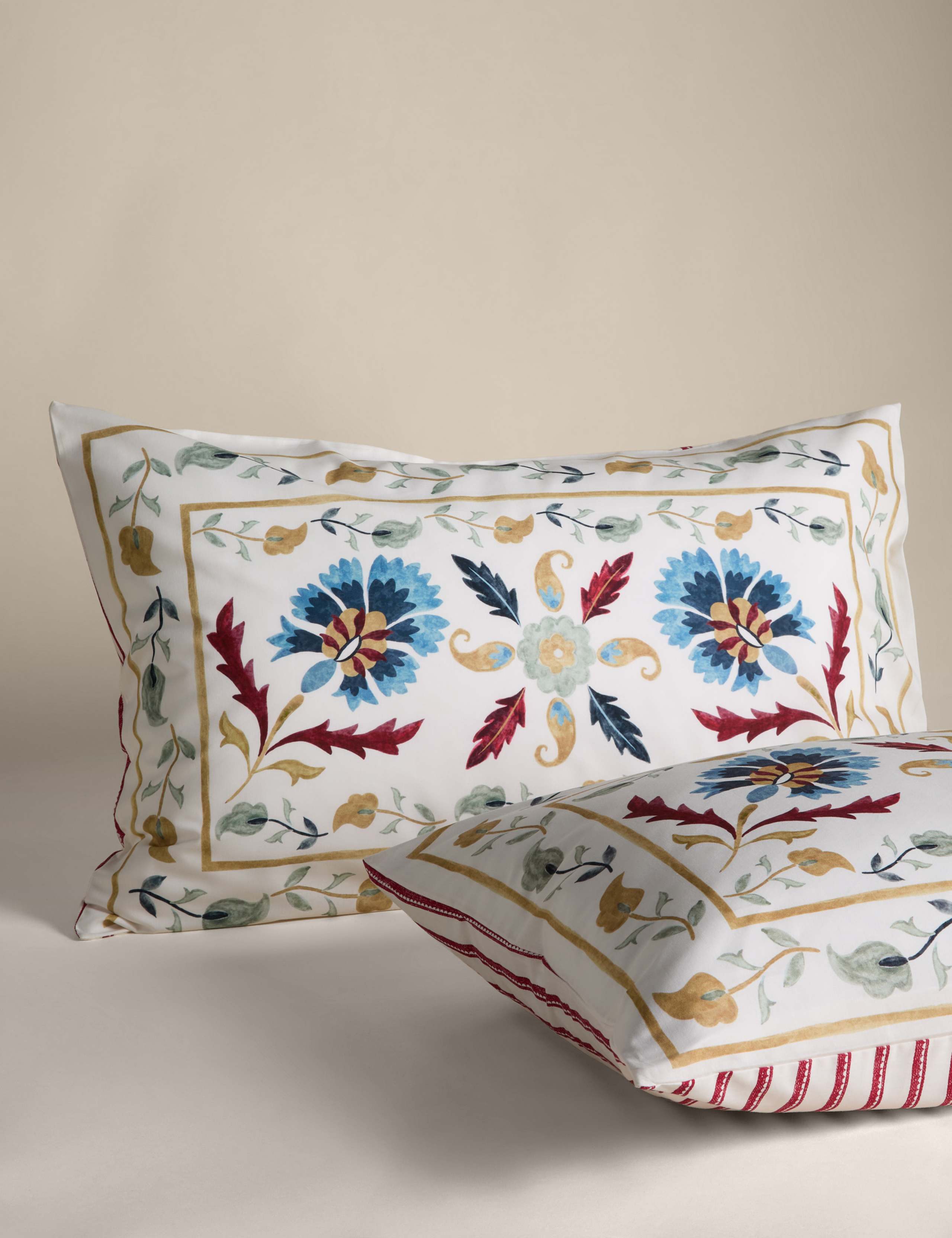 Pure Cotton Suzani Bedding Set 3 of 7