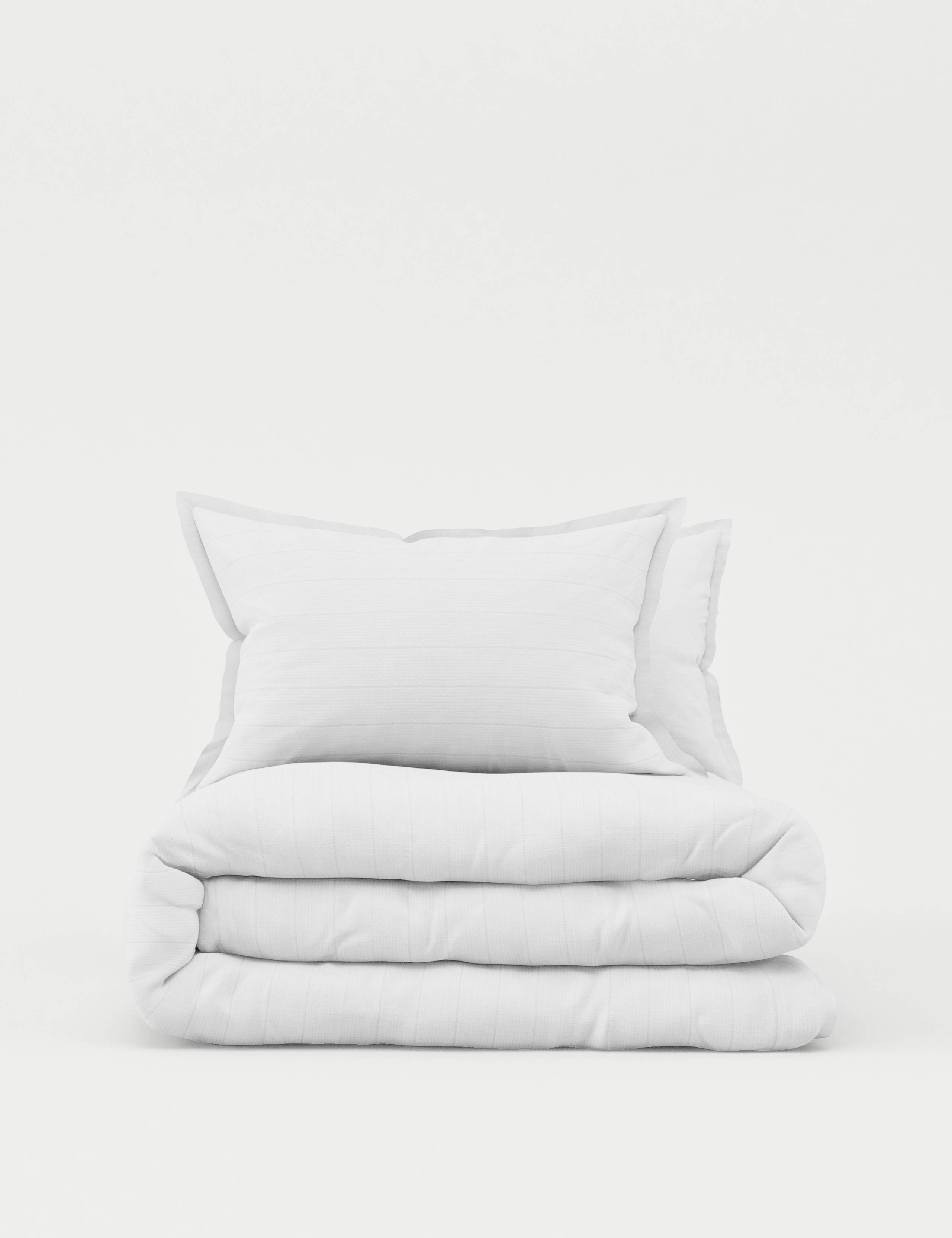 Cotton Rich Ribbed Striped Bedding Set 2 of 5