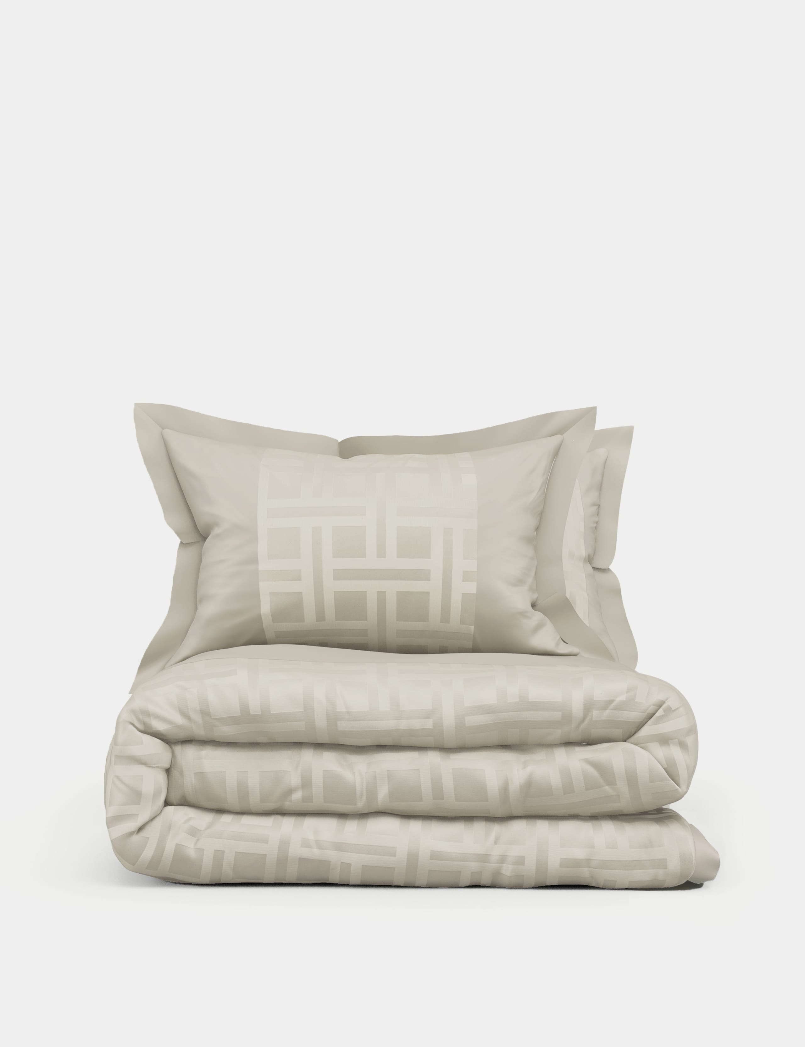 Geometric Sateen Jacquard Bedding Set 2 of 4