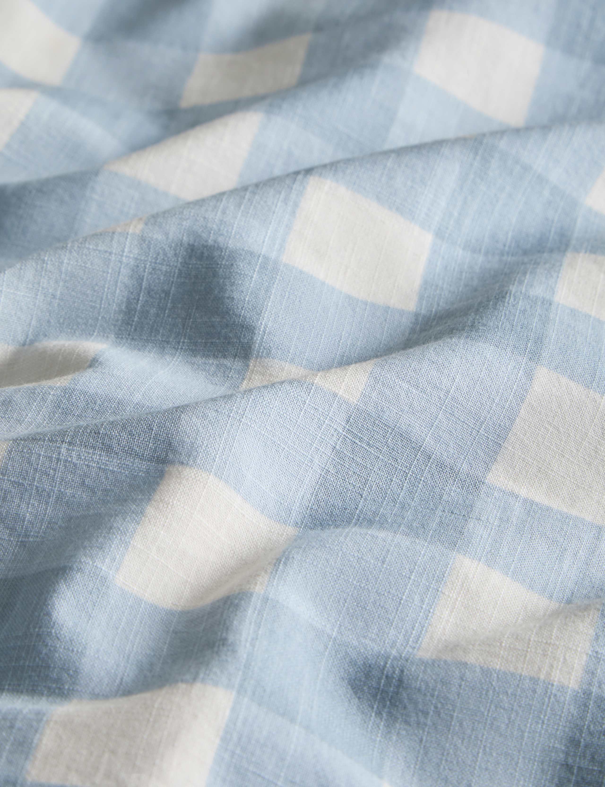 Pure Cotton Gingham Bedding Set 4 of 7