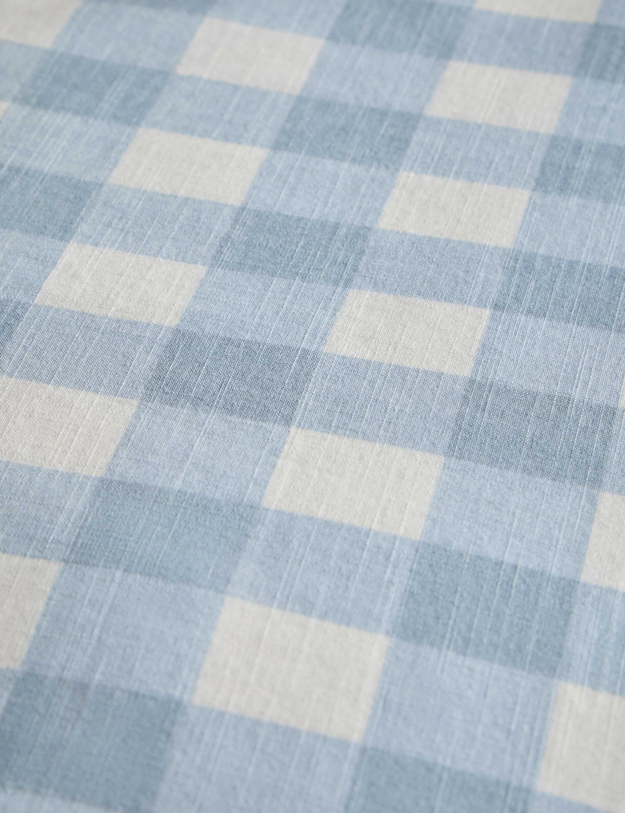 Pure Cotton Gingham Bedding Set 7 of 7