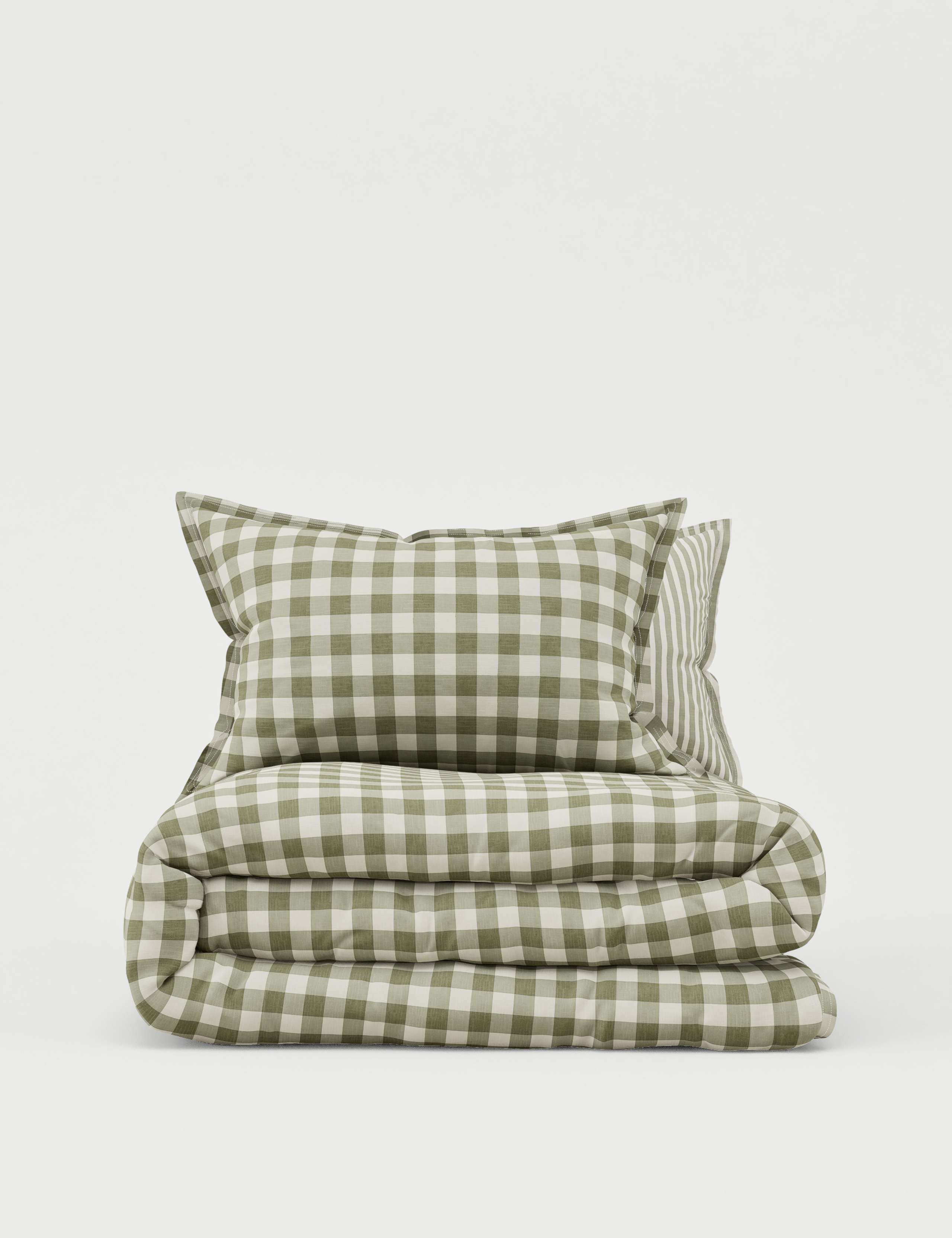 Pure Cotton Gingham Bedding Set 2 of 5
