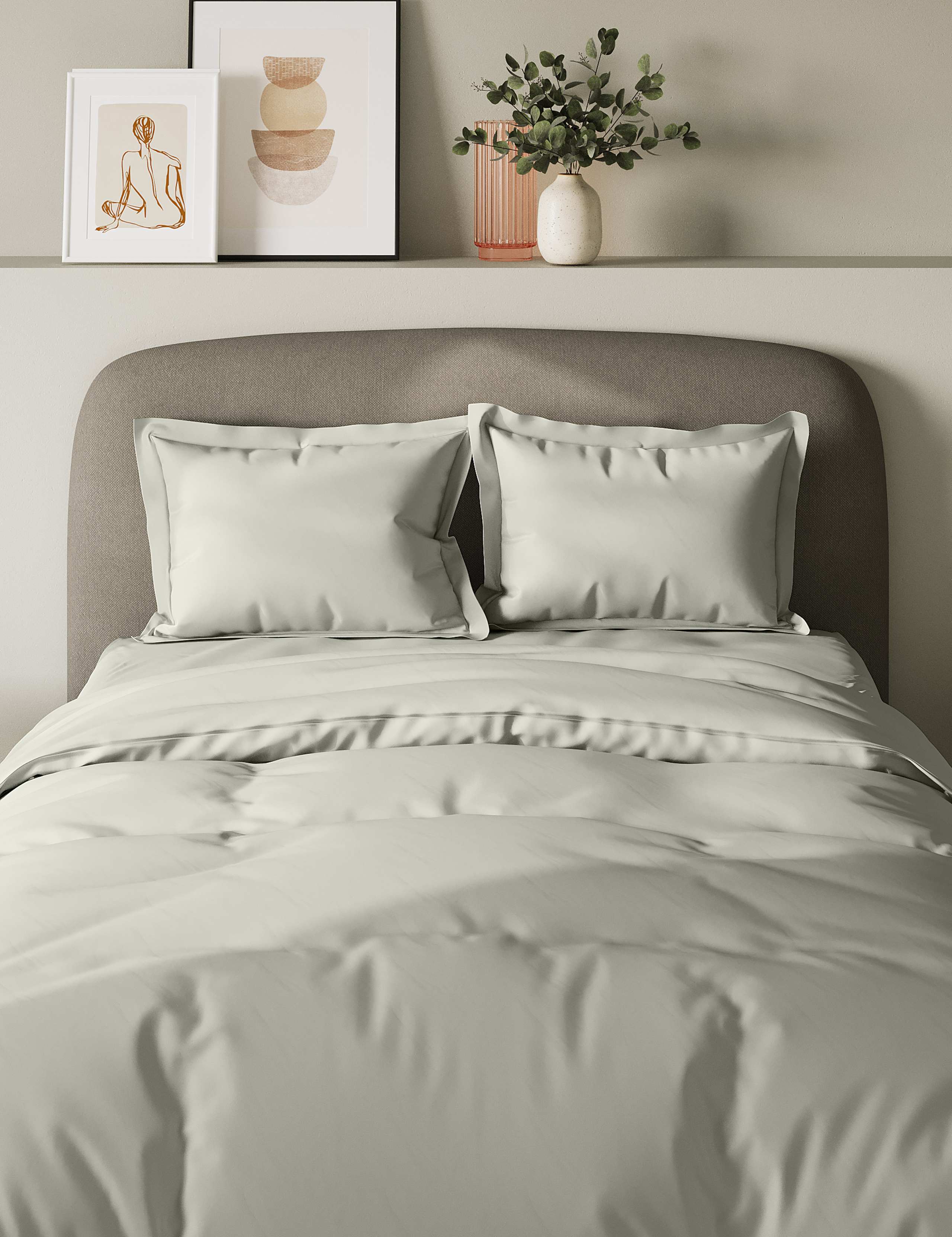 2 Pack Thread Count Oxford Pillowcases 1 of 3