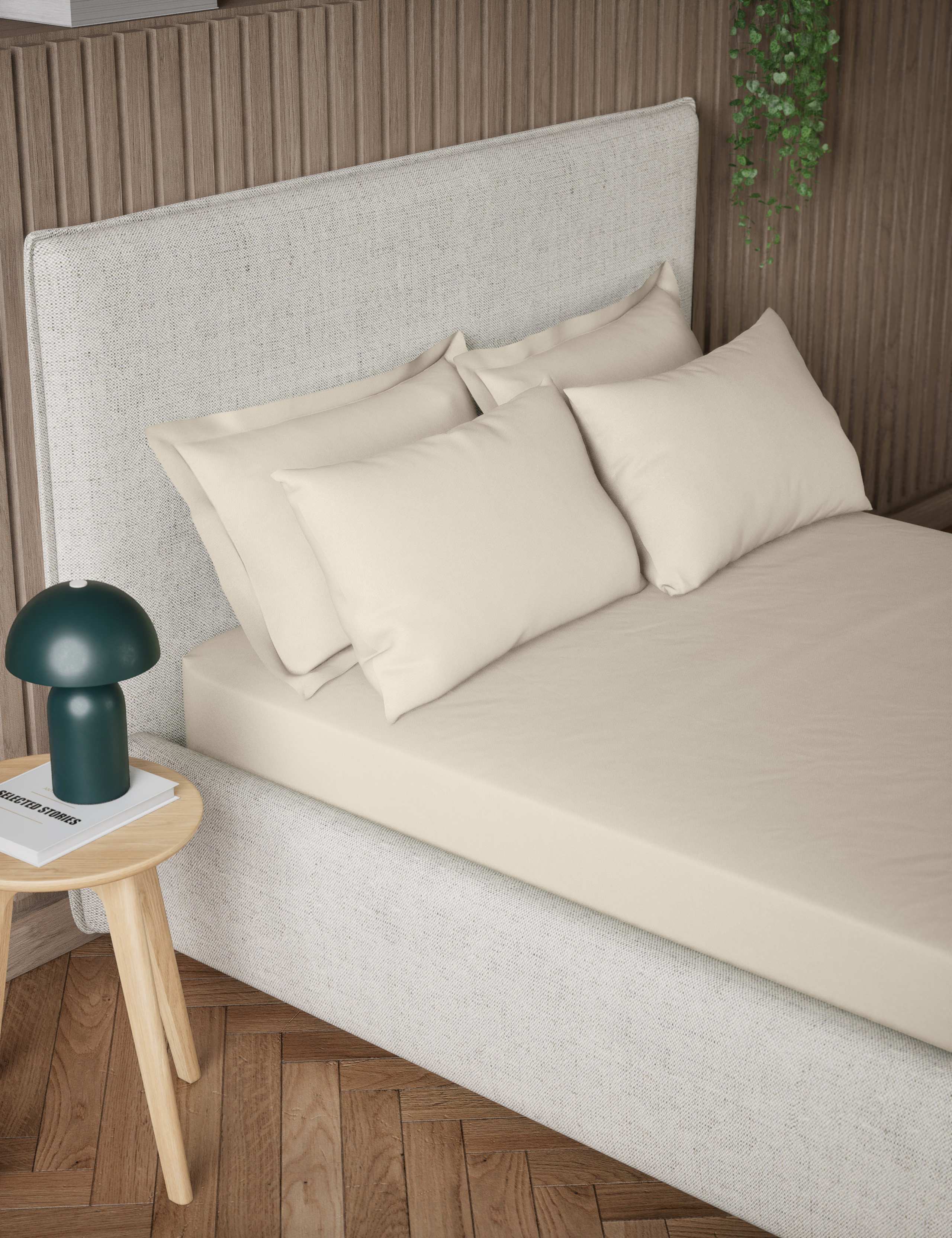 Pure Cotton 300 Thread Count Deep Fitted Sheet 1 of 2