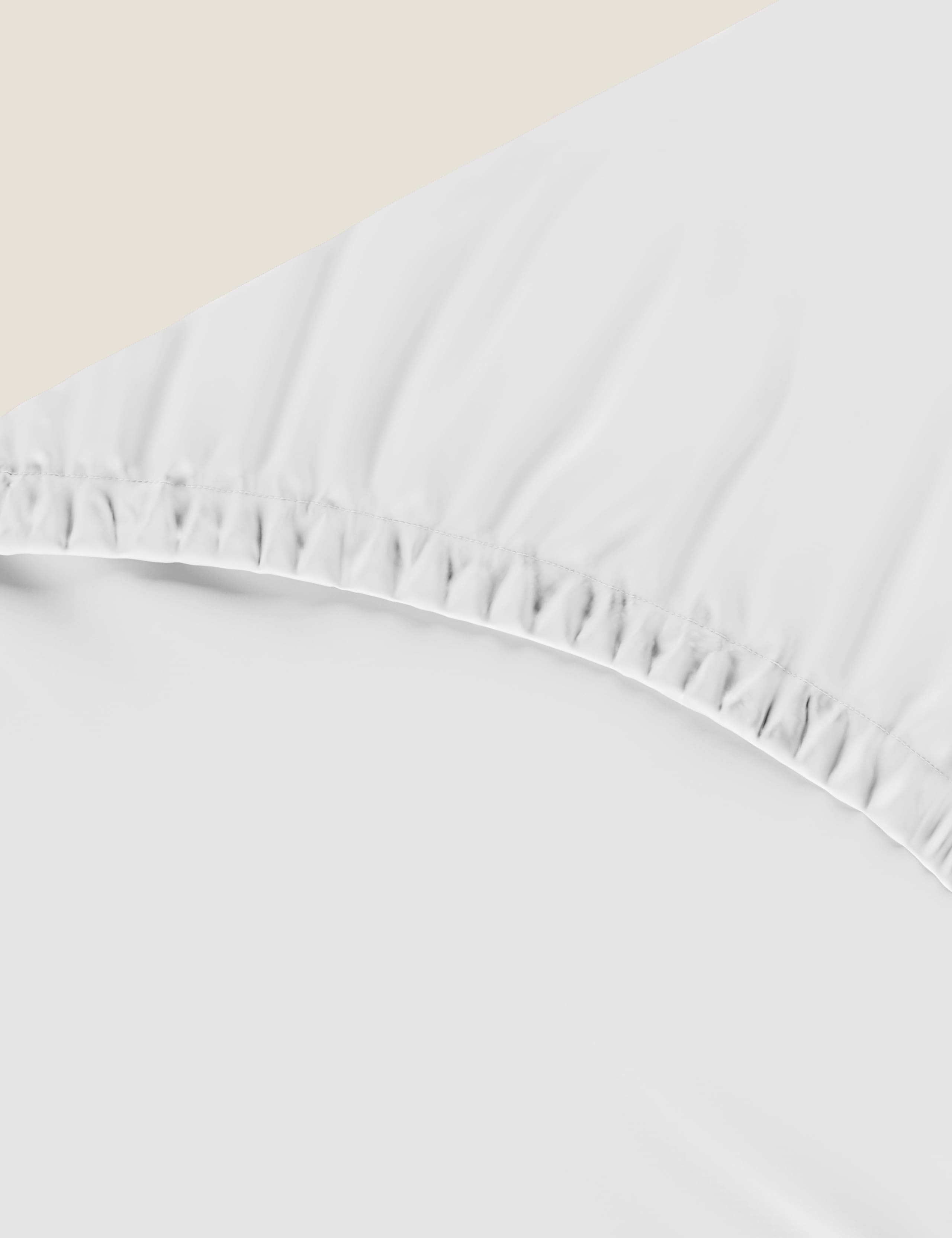 Pure Cotton 300 Thread Count Deep Fitted Sheet 2 of 4
