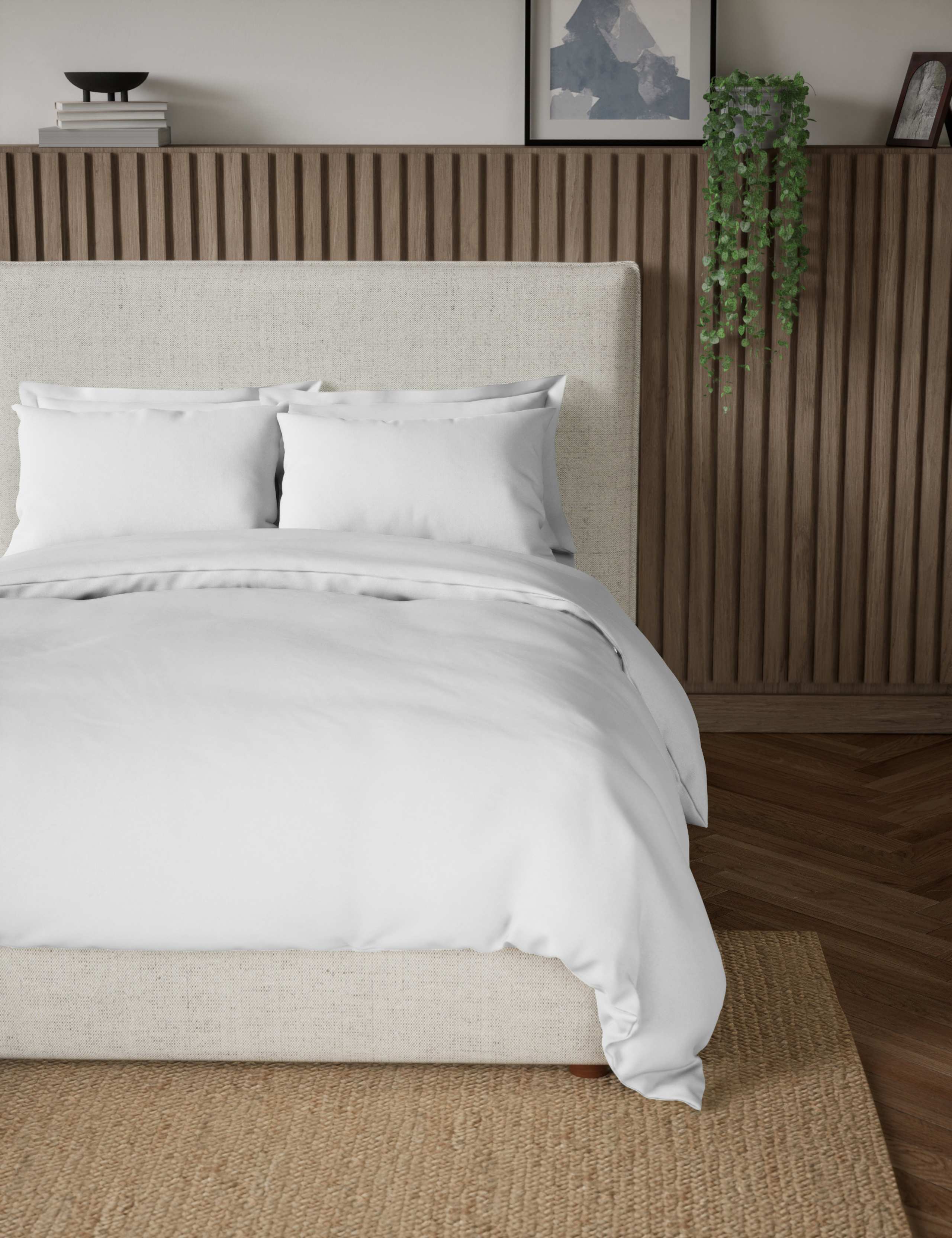 Pure Cotton 300 Thread Count Bedding Set 3 of 4