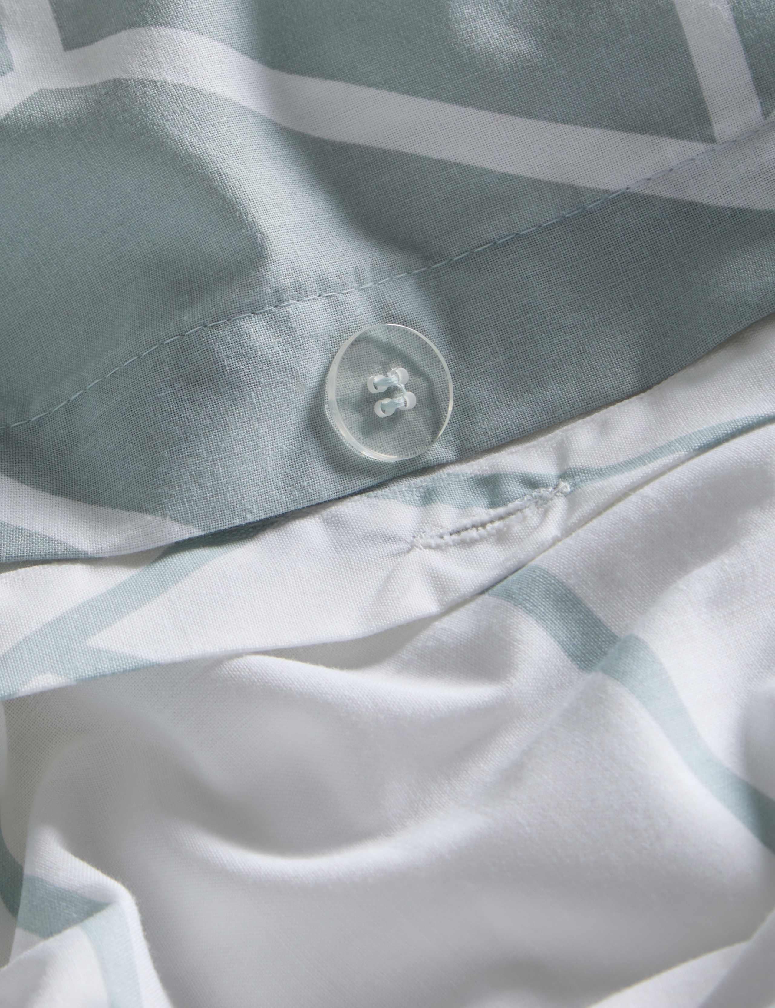 Cotton Blend Geometric Bedding Set 5 of 8