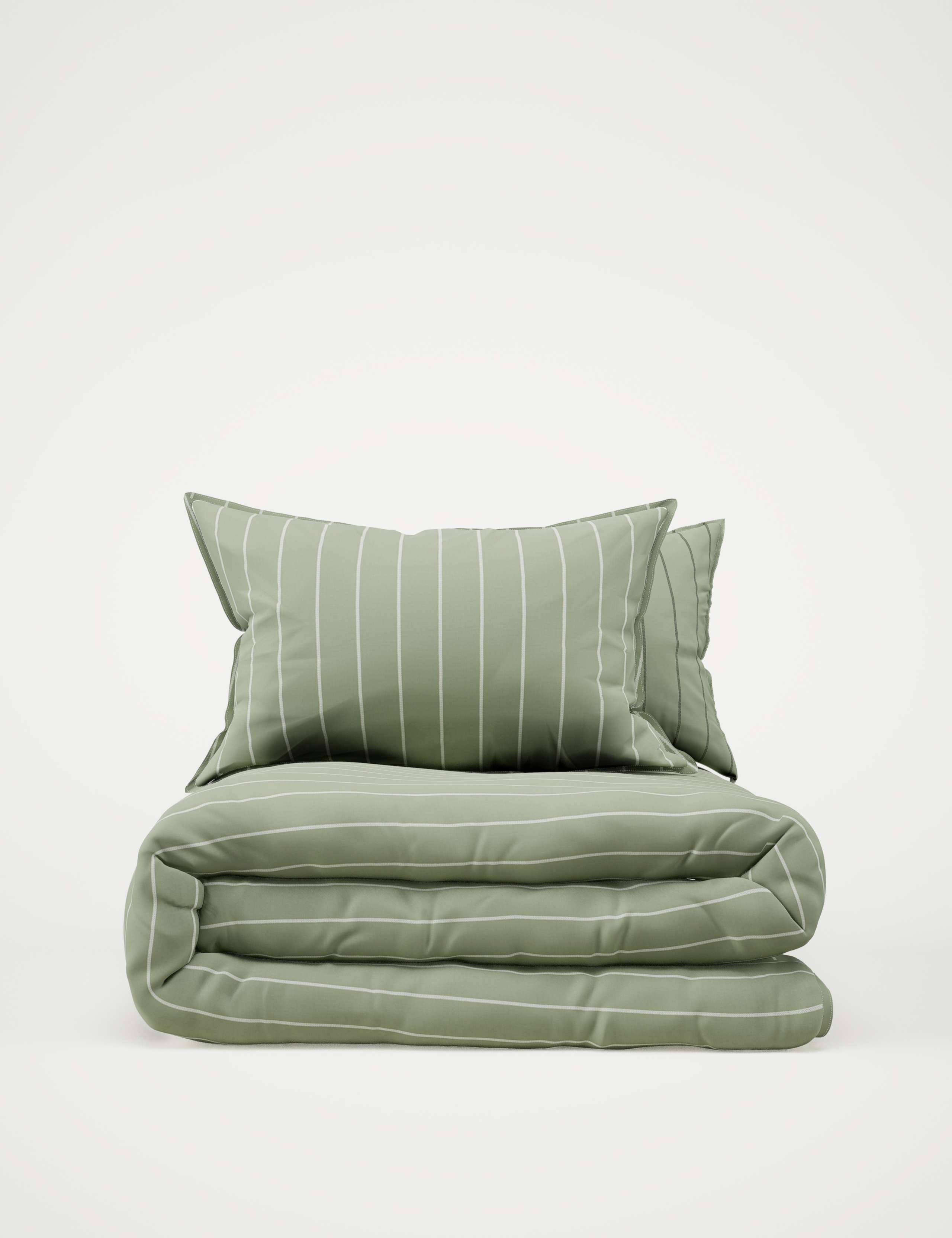 Cotton Rich Narrow Striped Bedding Set 2 of 6