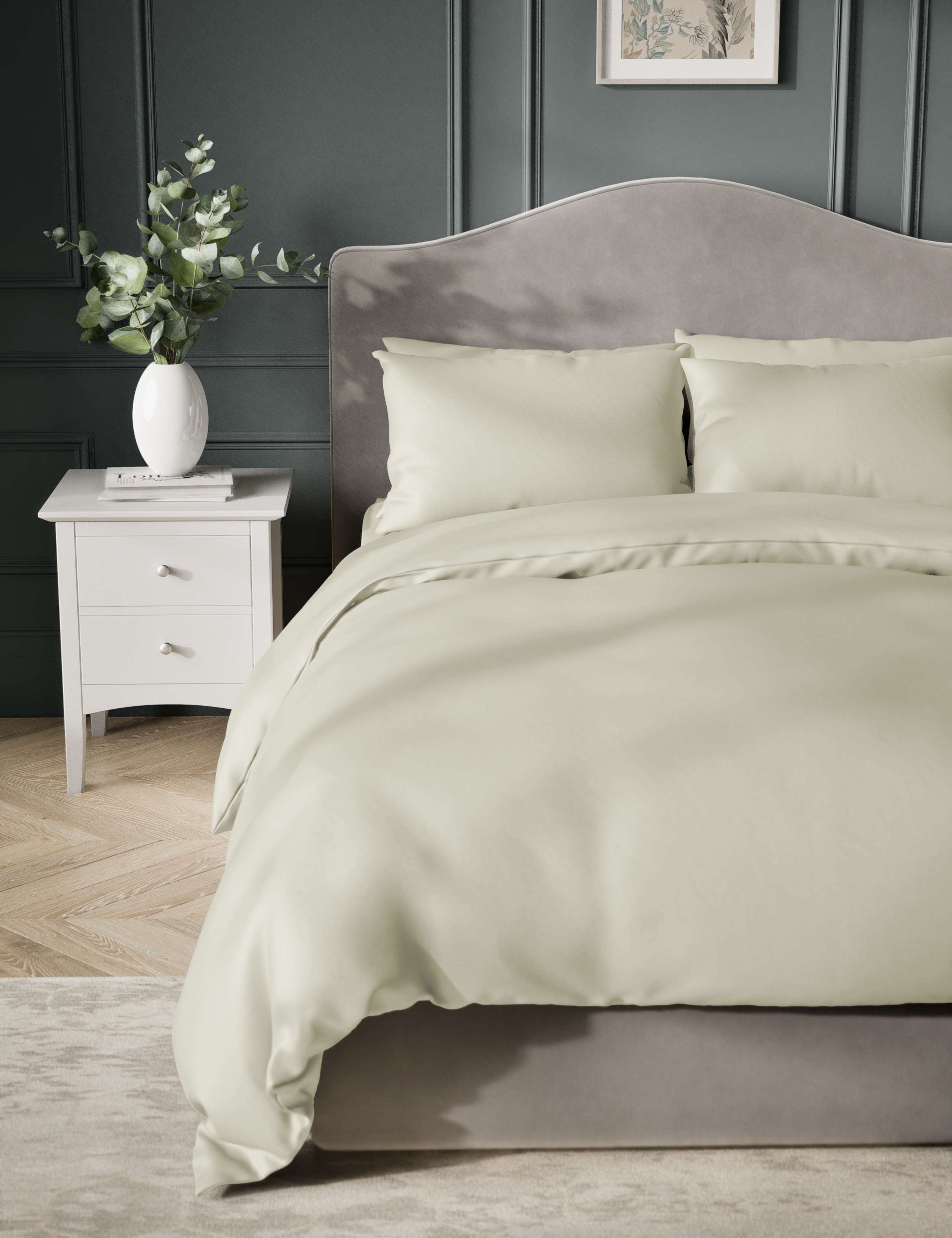 Egyptian Cotton Sateen 400 Thread Count Duvet Cover 4 of 4