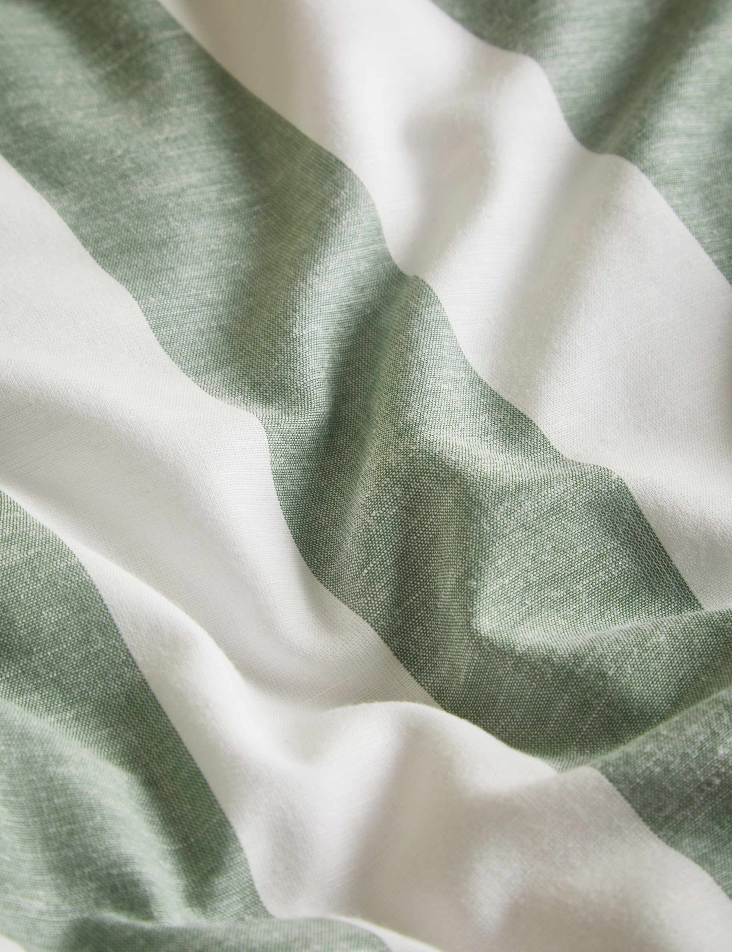 Linen Blend Striped Bedding Set 5 of 6