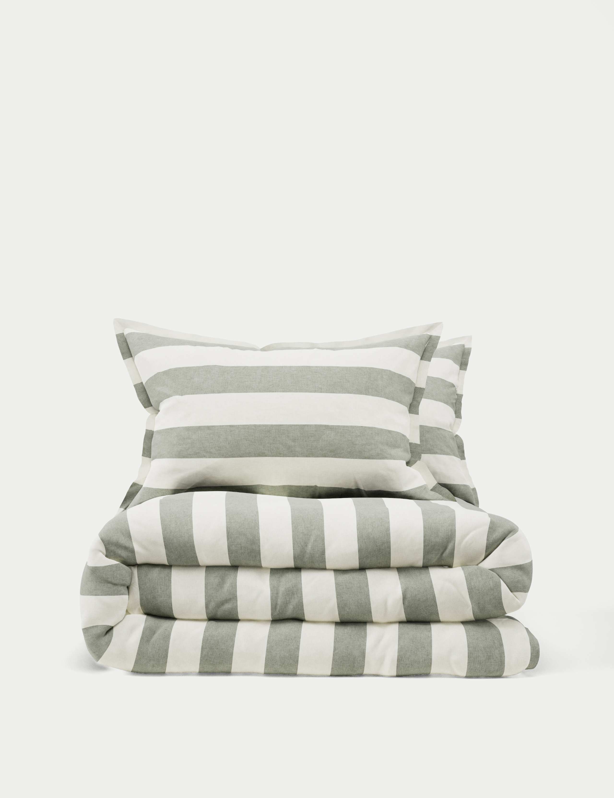 Linen Blend Striped Bedding Set 2 of 5