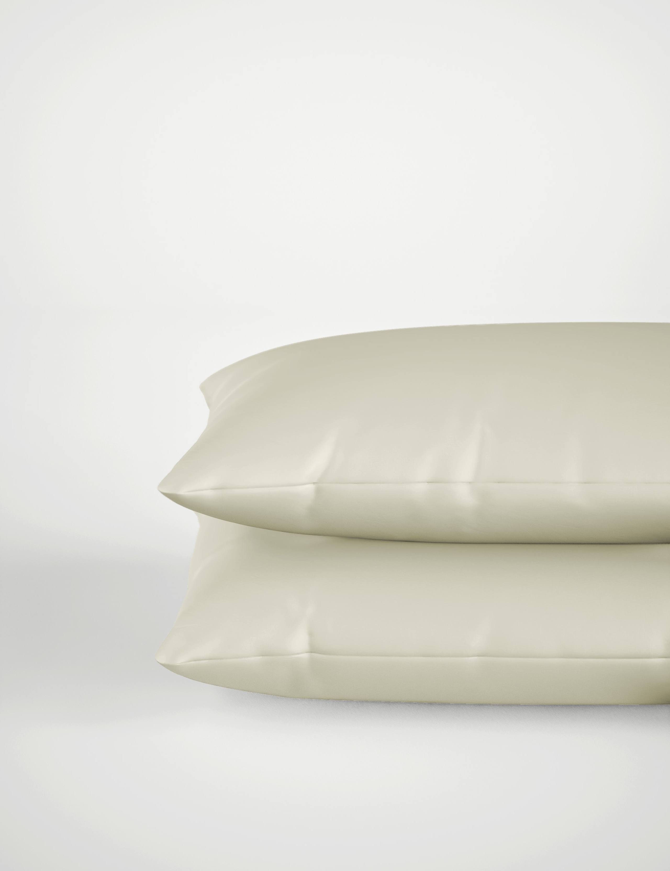 2pk Egyptian Cotton Sateen 400 Thread Count Pillowcases 2 of 4