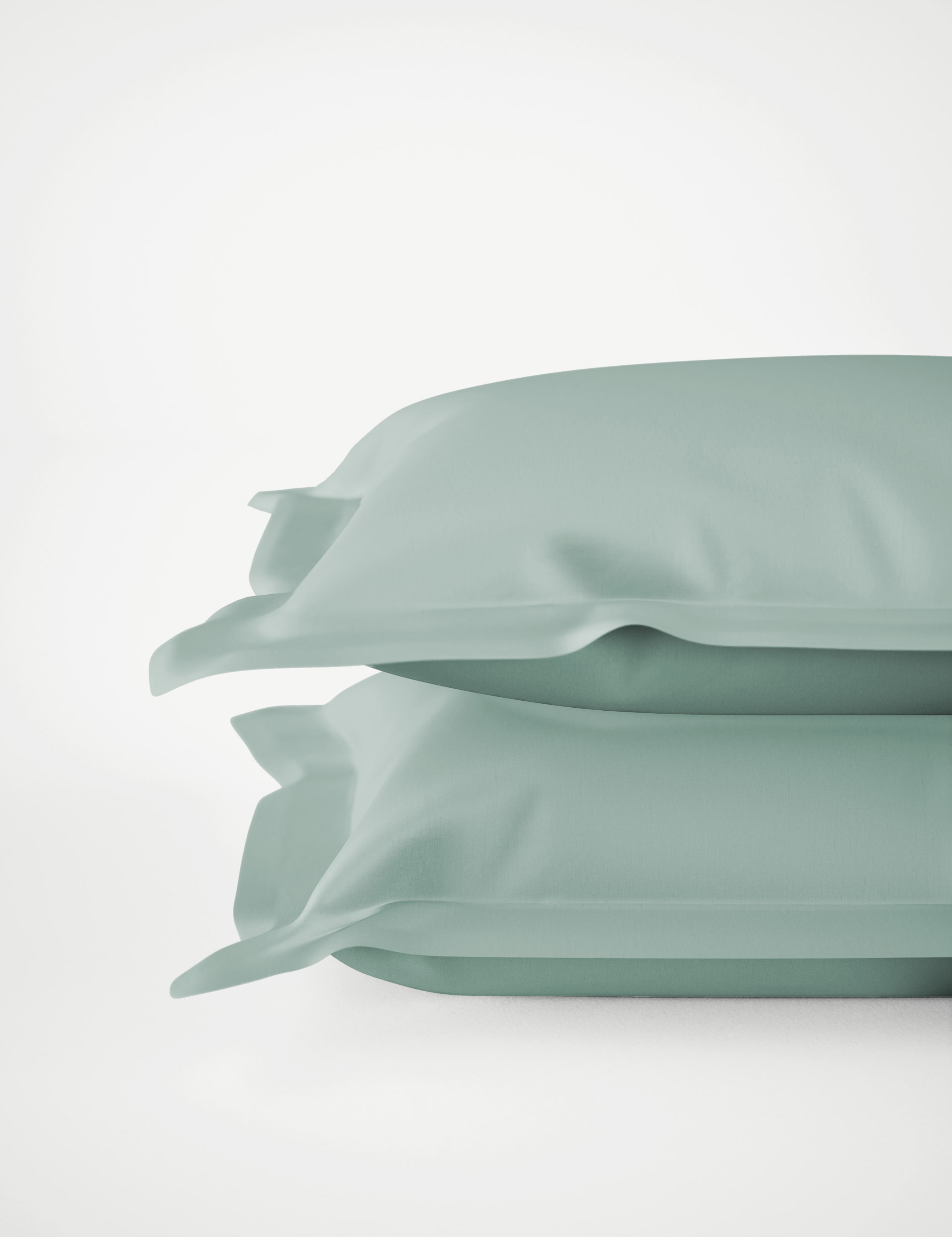 2pk Egyptian Cotton Sateen 400 Thread Count Oxford Pillowcases 2 of 4