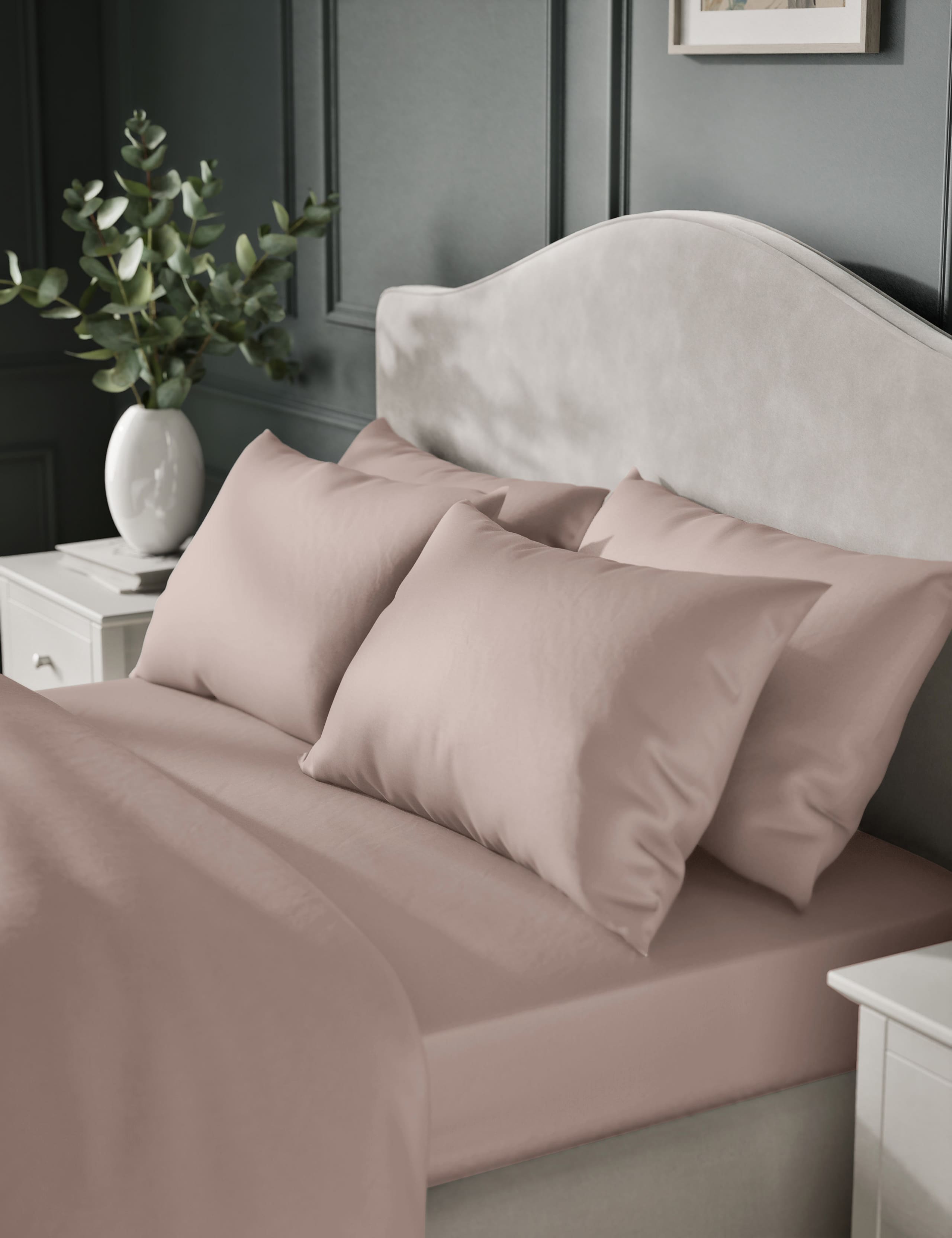 2 Pack Egyptian Cotton 400 Thread Count Silky Pillowcases 3 of 3