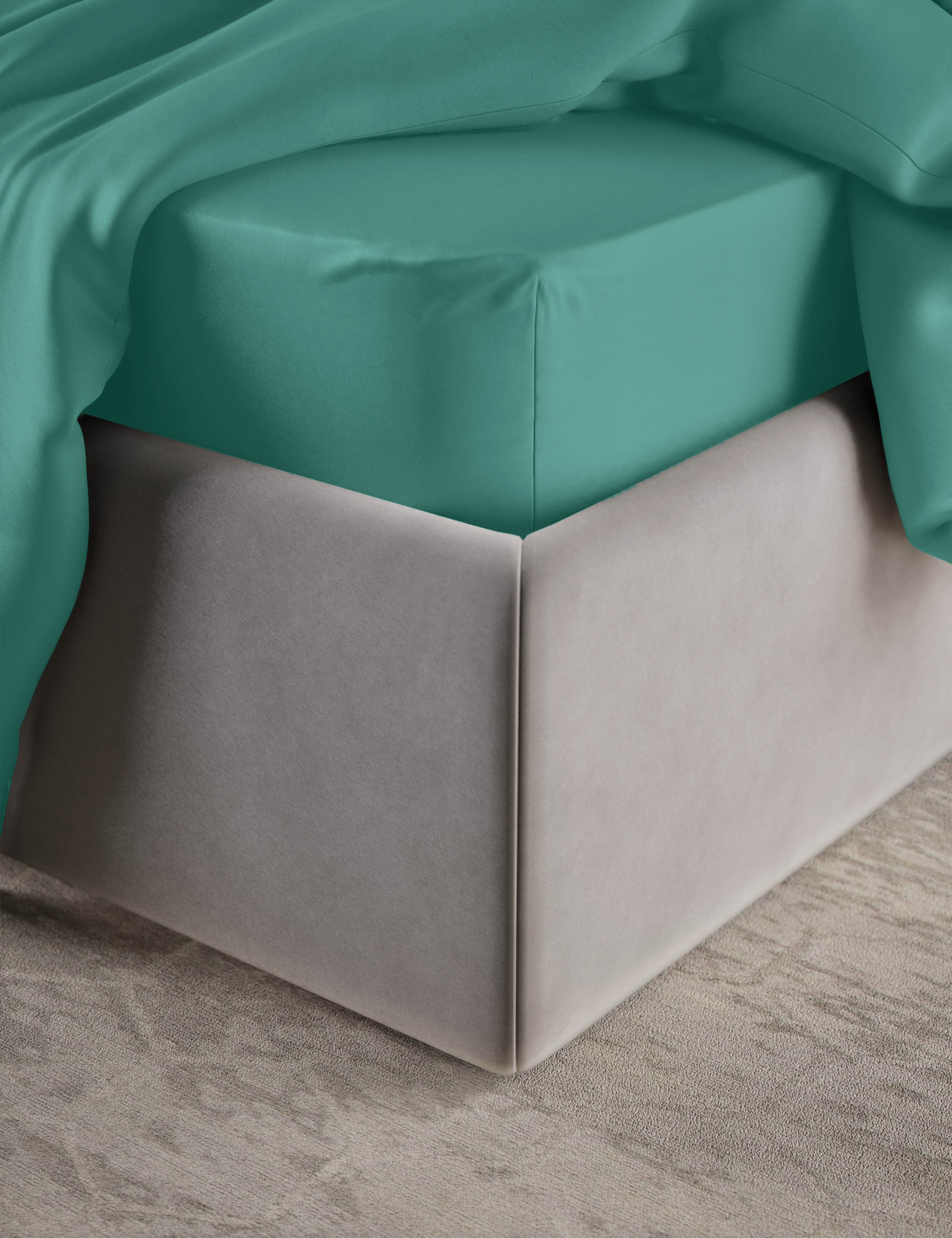 Egyptian Cotton Sateen 400 Thread Count Extra Deep Fitted Sheet 4 of 4