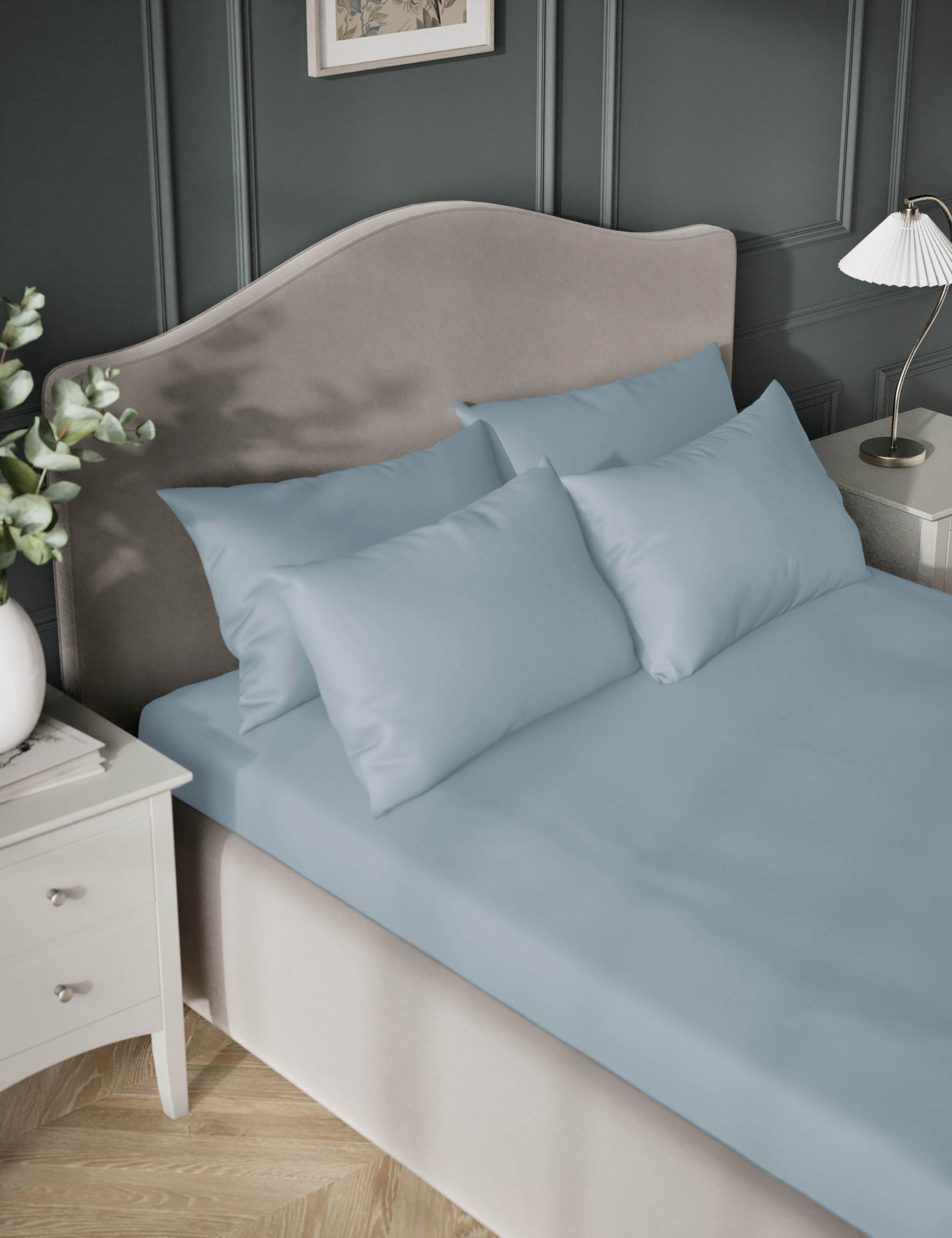 Egyptian Cotton Sateen 400 Thread Count Flat Sheet 1 of 4