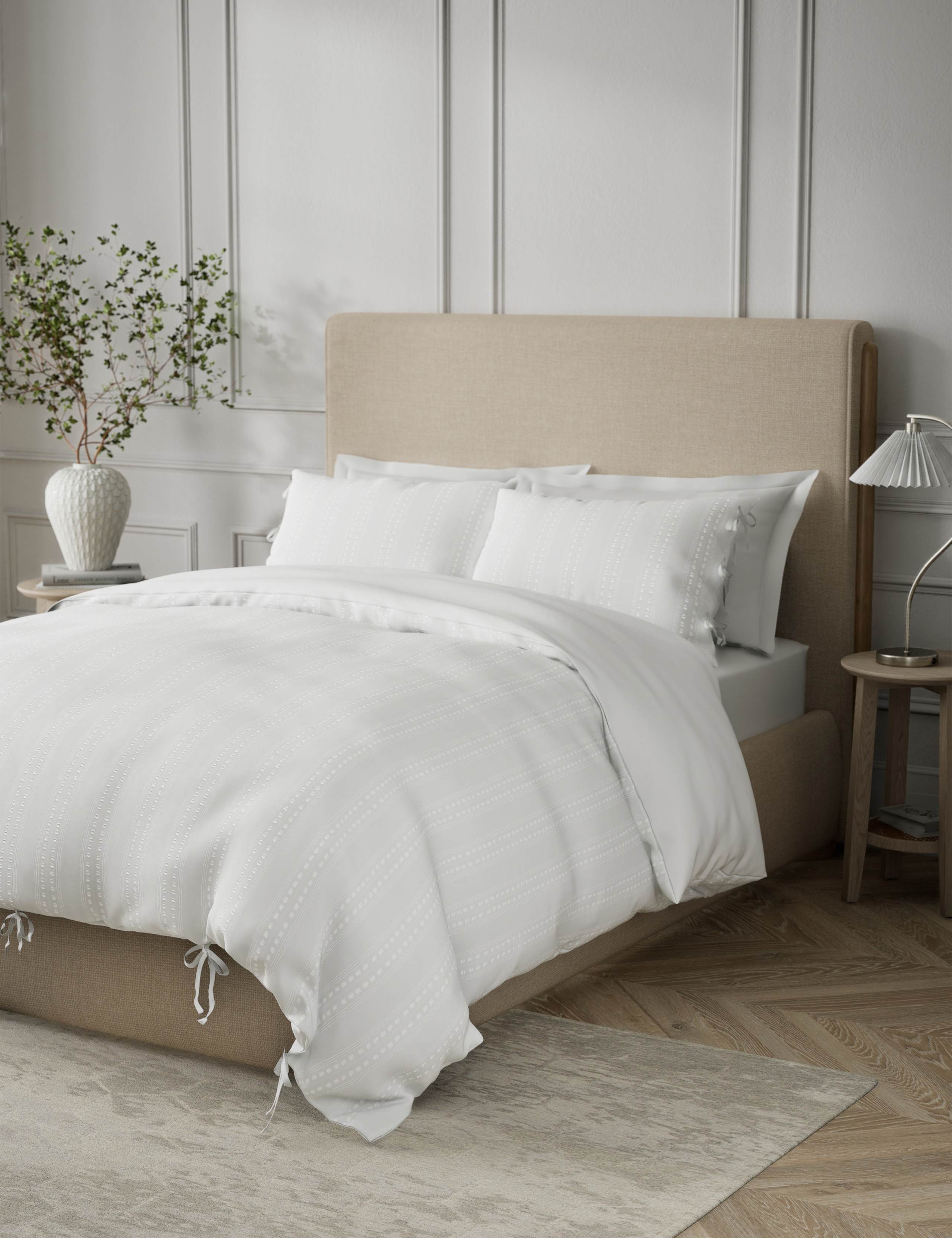 Pure Cotton Striped Bedding Set 1 of 6