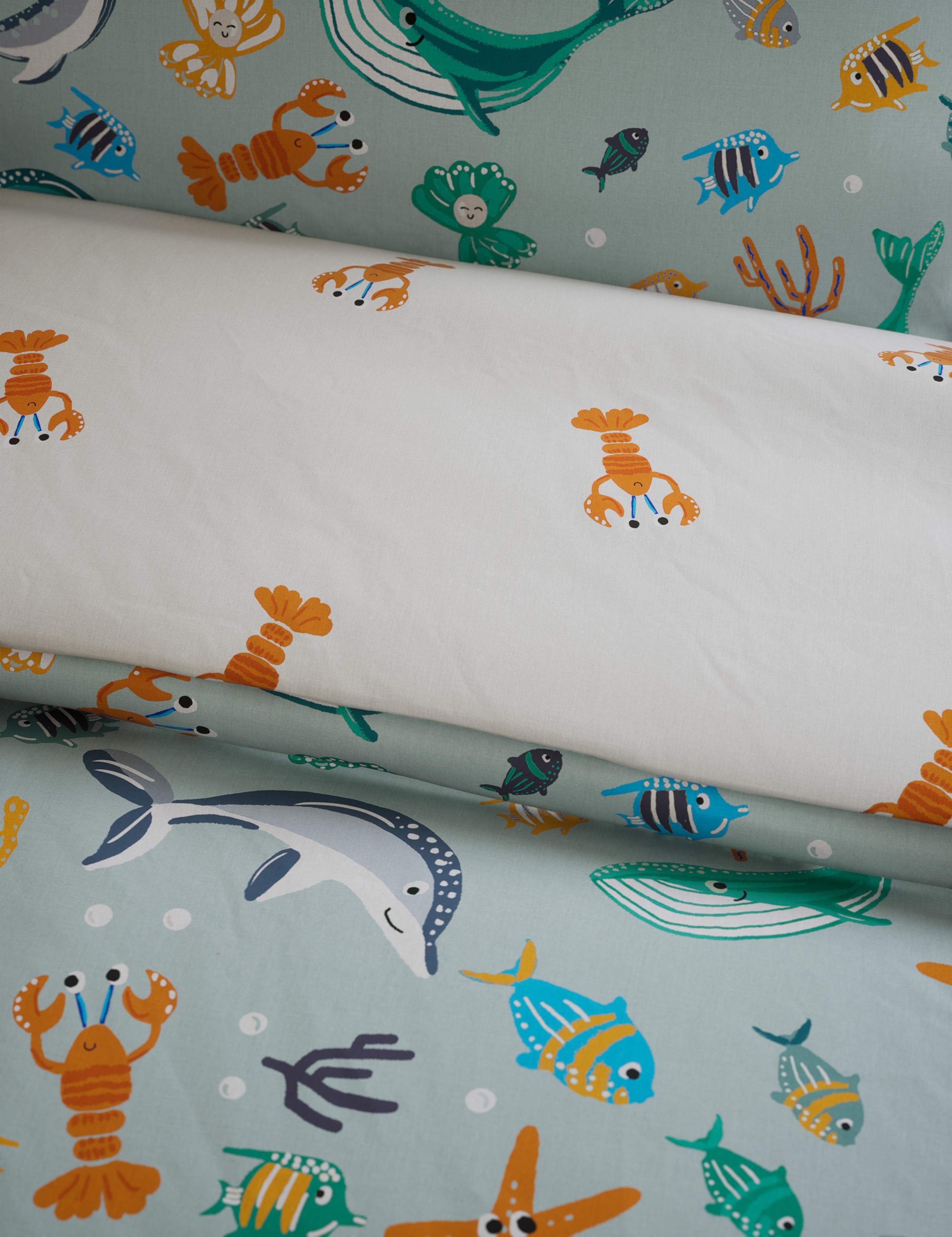Sea Life Pure Cotton Bedding Set 4 of 4