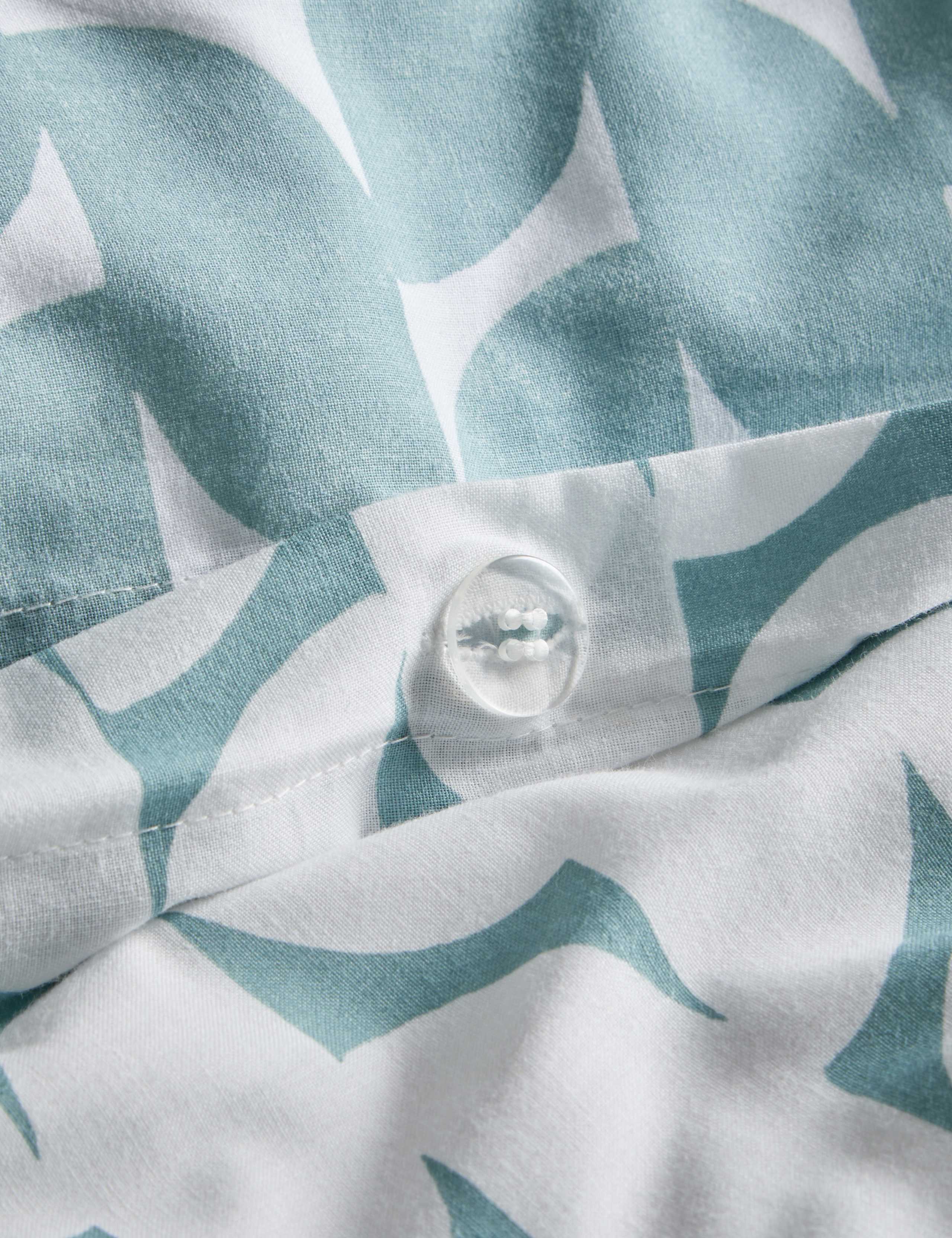 Cotton Blend Geometric Bedding Set 5 of 7