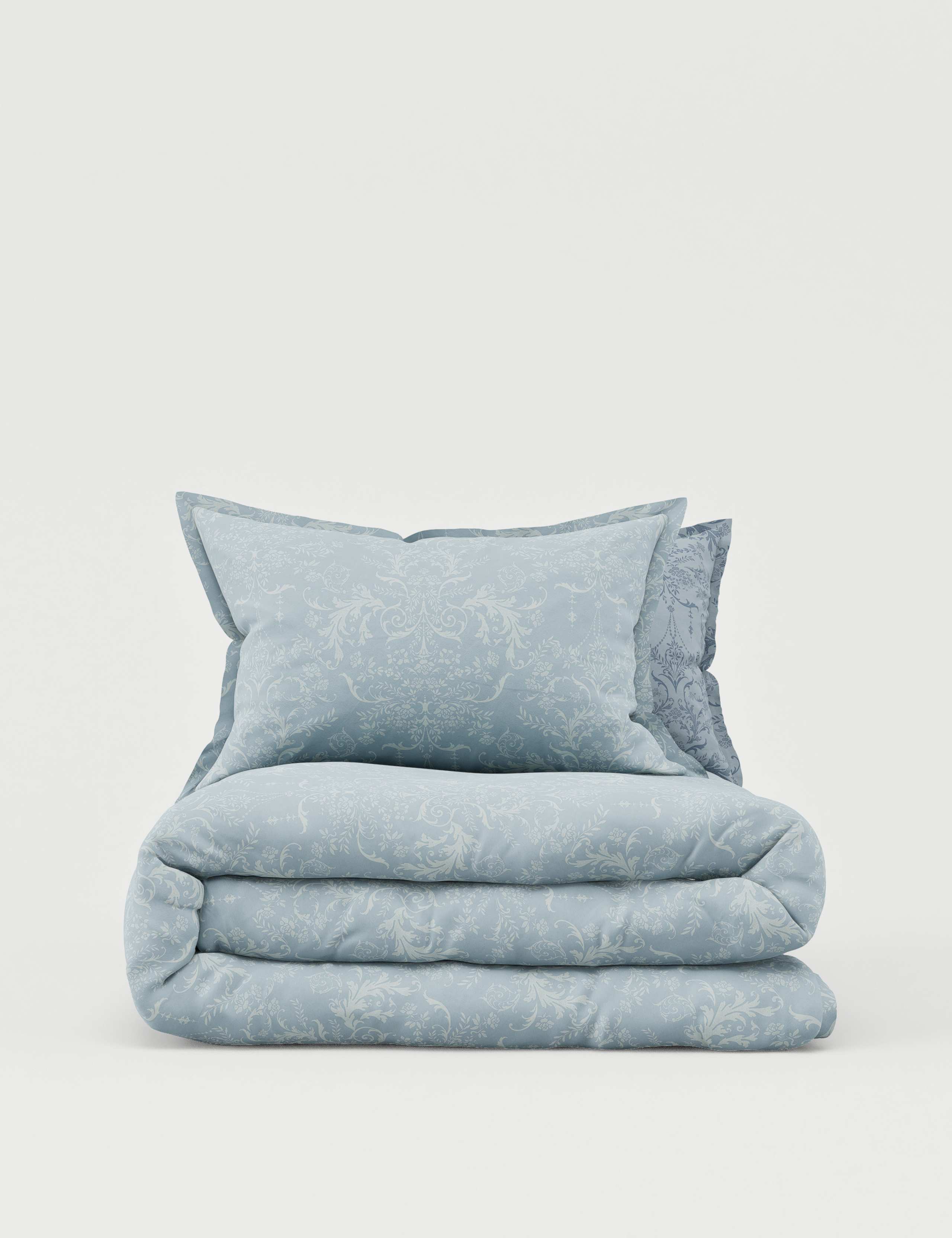 Aida-Alouette Damask Sateen Bedding Set 2 of 5